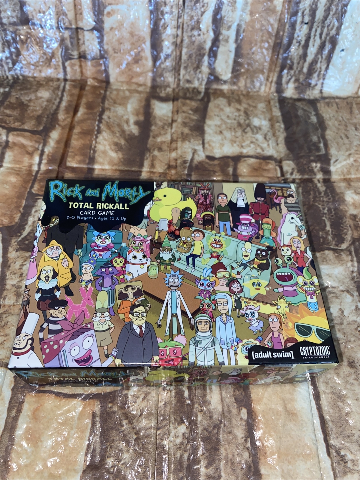 Rick and Morty Total Rickall Card Game Adult Swim Cryptozoic 2-5 Players 15 & Up