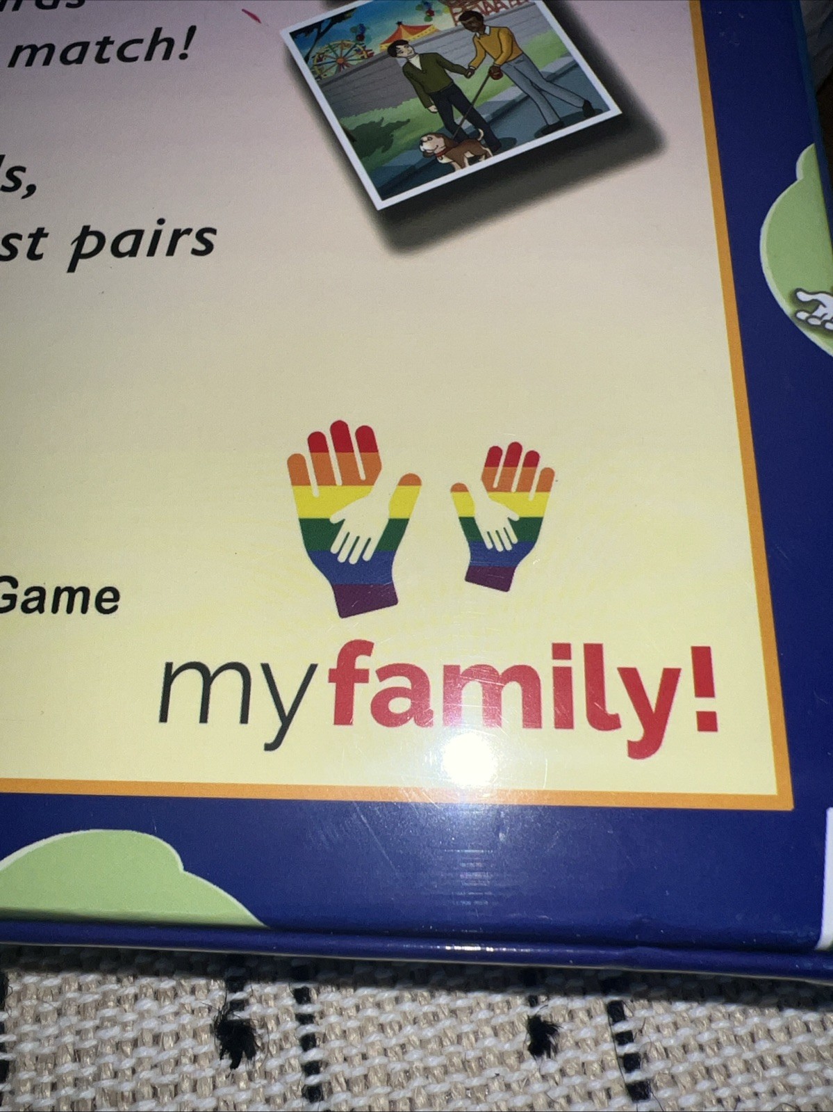 Family Pride Match Game Memory No Reading Required A My Family Product ages 3-6