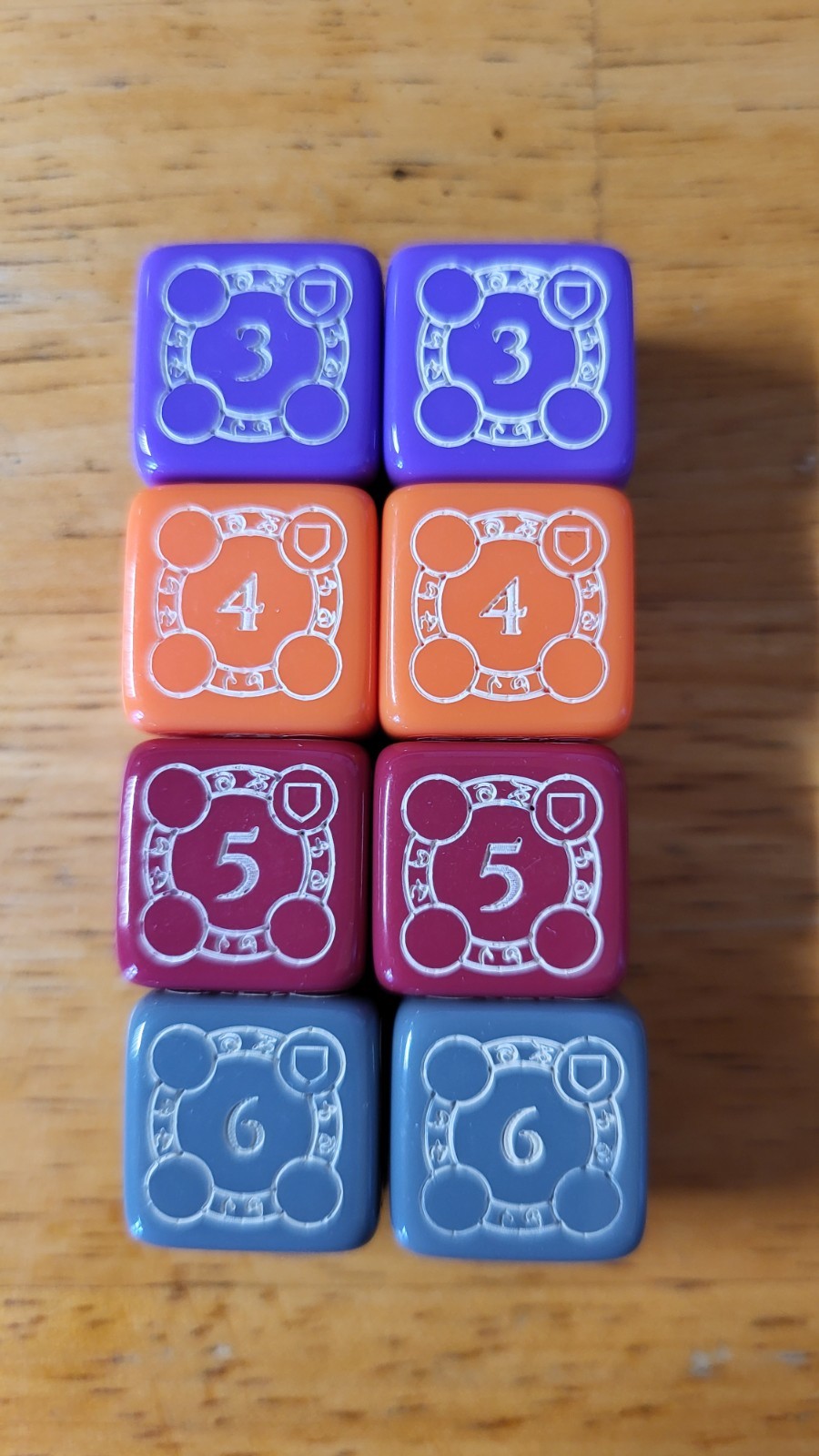 Middara Etched Dice Set Board Game – Unintentional Malum Act 1 – Misprint – READ