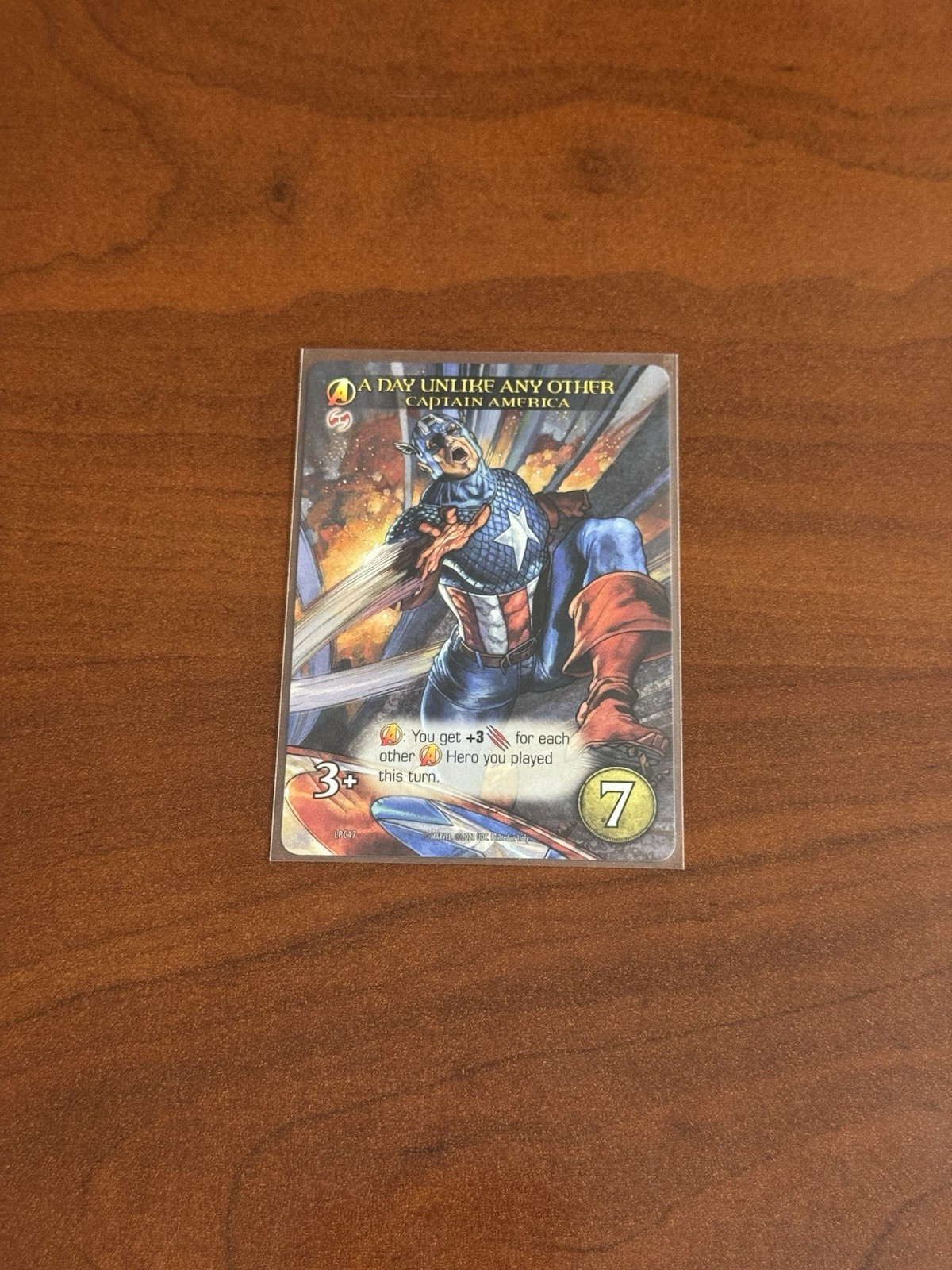 Marvel Legendary A Day Unlike Any Other Captain America LPC47 Alt Art Promo Card