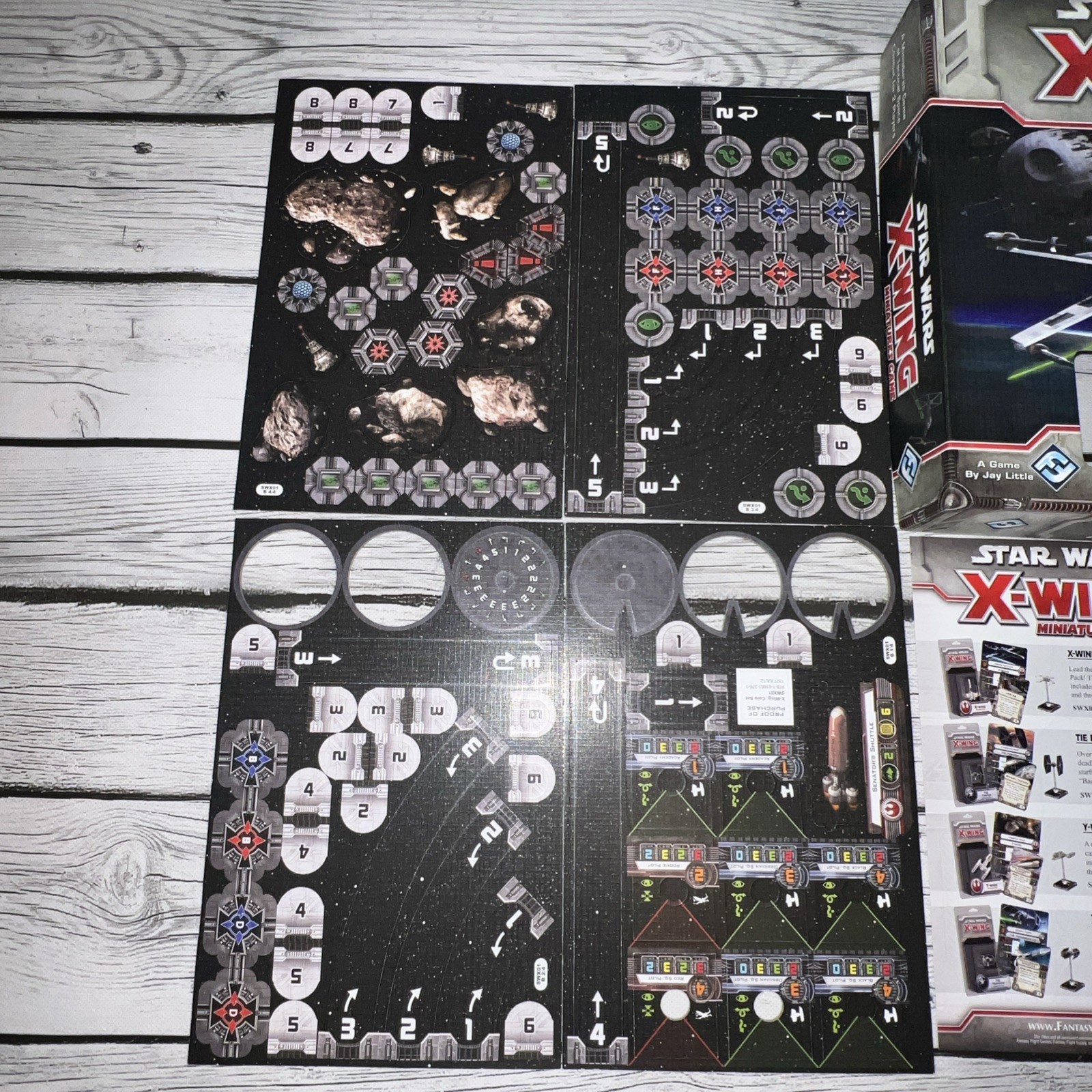 Star Wars X-Wing Miniatures Board Game Tactical Space Combat Core Set COMPLETE!