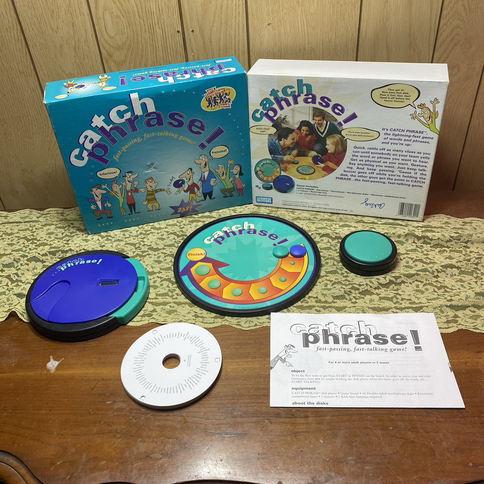 Catch Phrase Board Game by Parker Brothers 1994 Complete READ