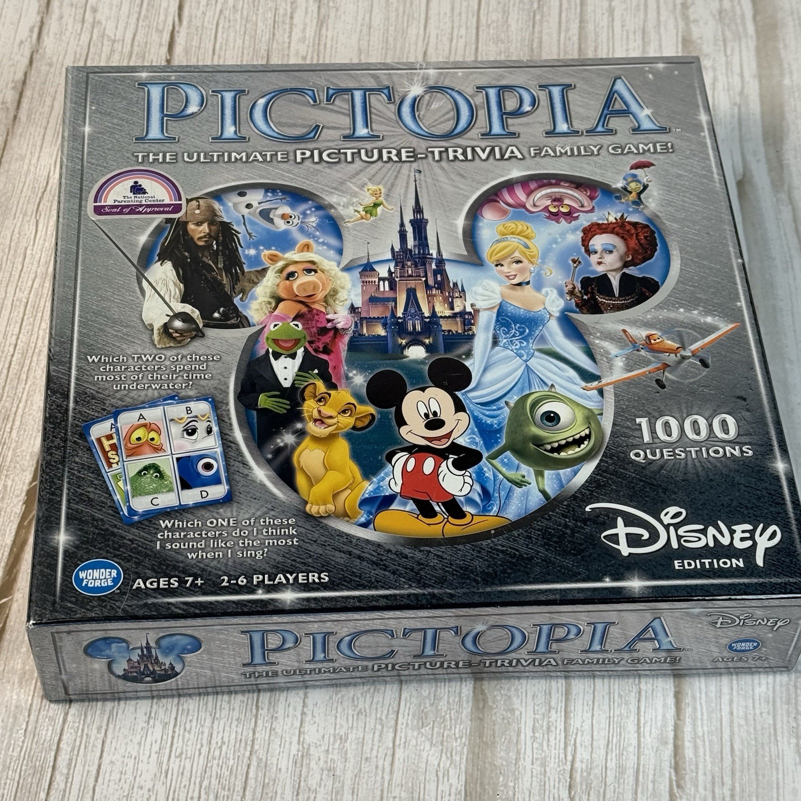 Pictopia Disney Edition Picture Trivia Family Game Ages 7+ New Sealed