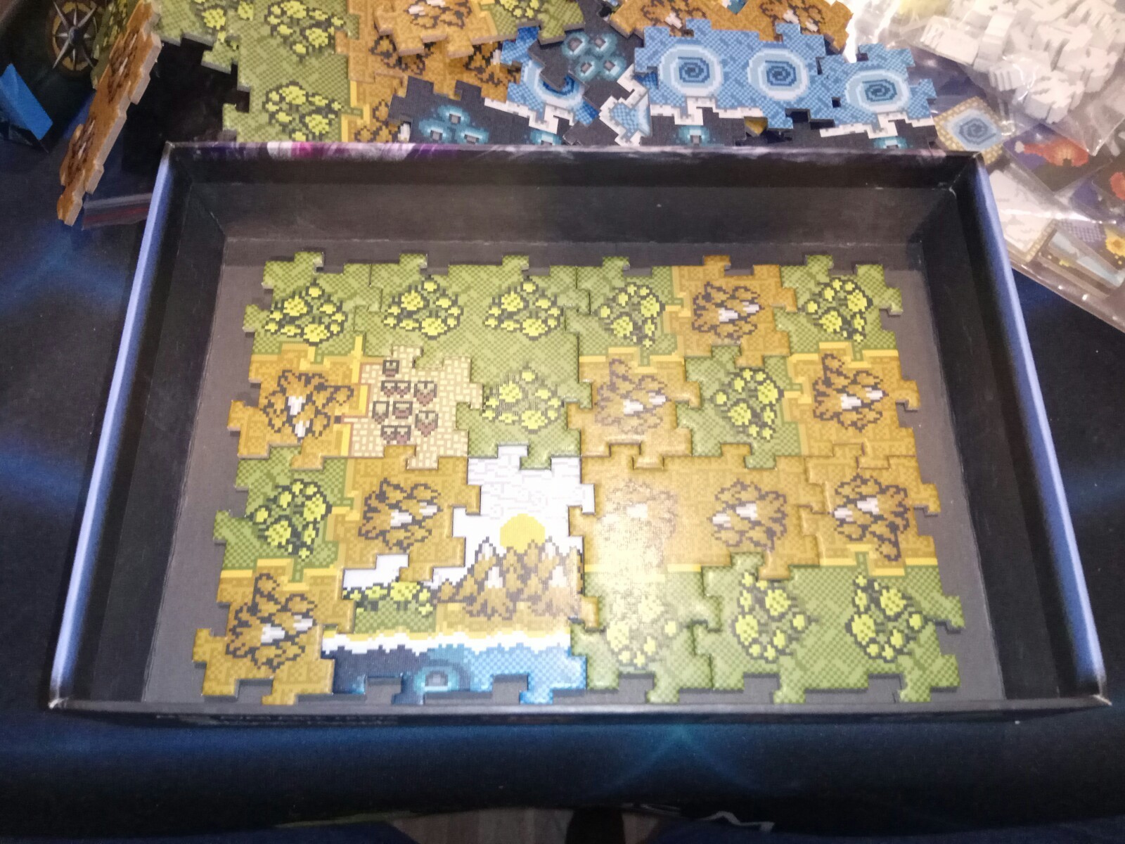 OVERWORLD board game pixel territory control euro adventure Magic Meeple NEW