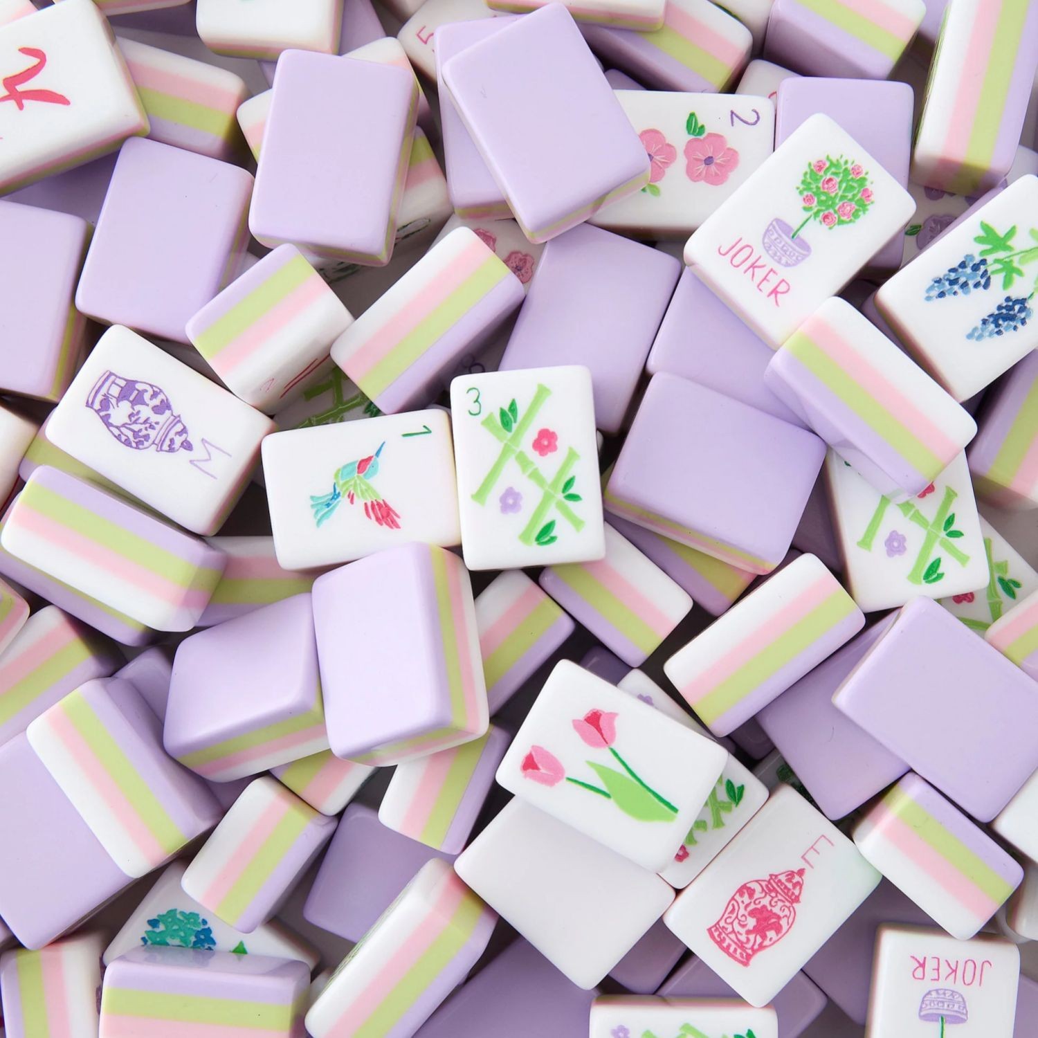 American Mahjong Game Set Light purple 160 Lavender Layered 284 Free delivery
