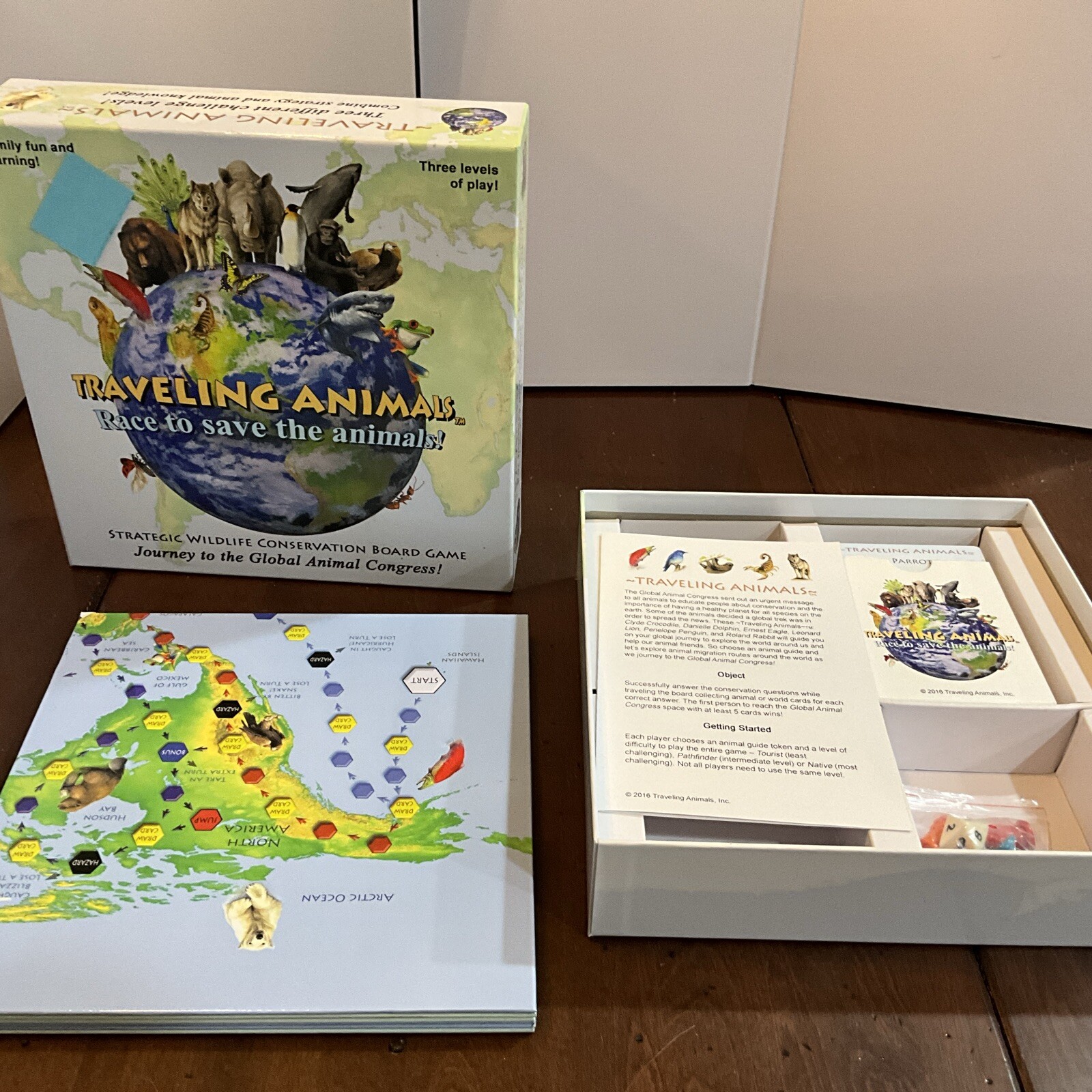 Traveling Animals Race To Save The Animals Board Game