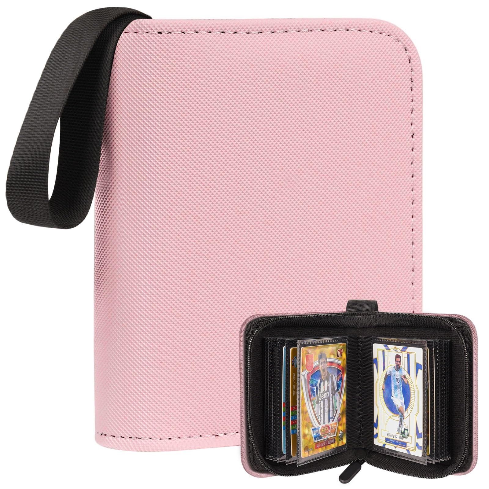 1 Pocket Card Binder – Collectible Trading Album, Single Small, Pink