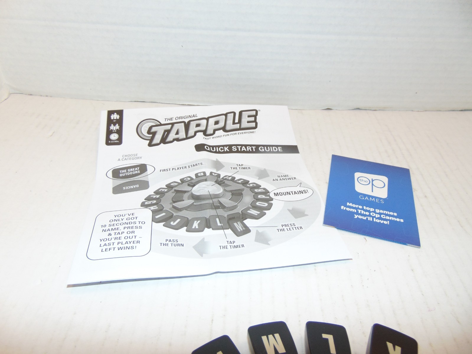 USAopoly Tapple Fast Word Game Includes 144 Categories 2+ Players Ages 8+