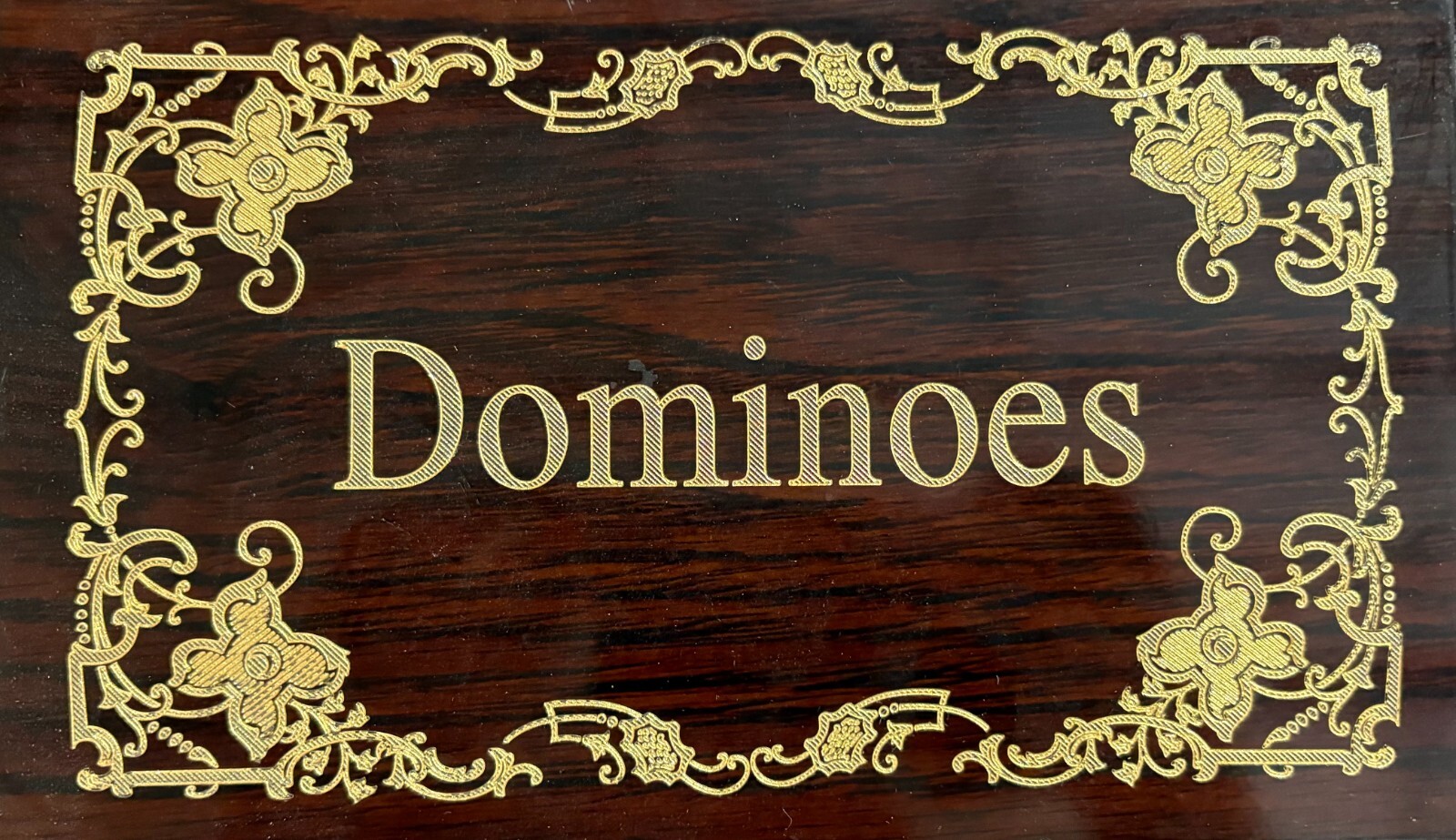 Double Six Dominoes Set with Premium Wooden Box – 28 Standard Size Thick Tiles