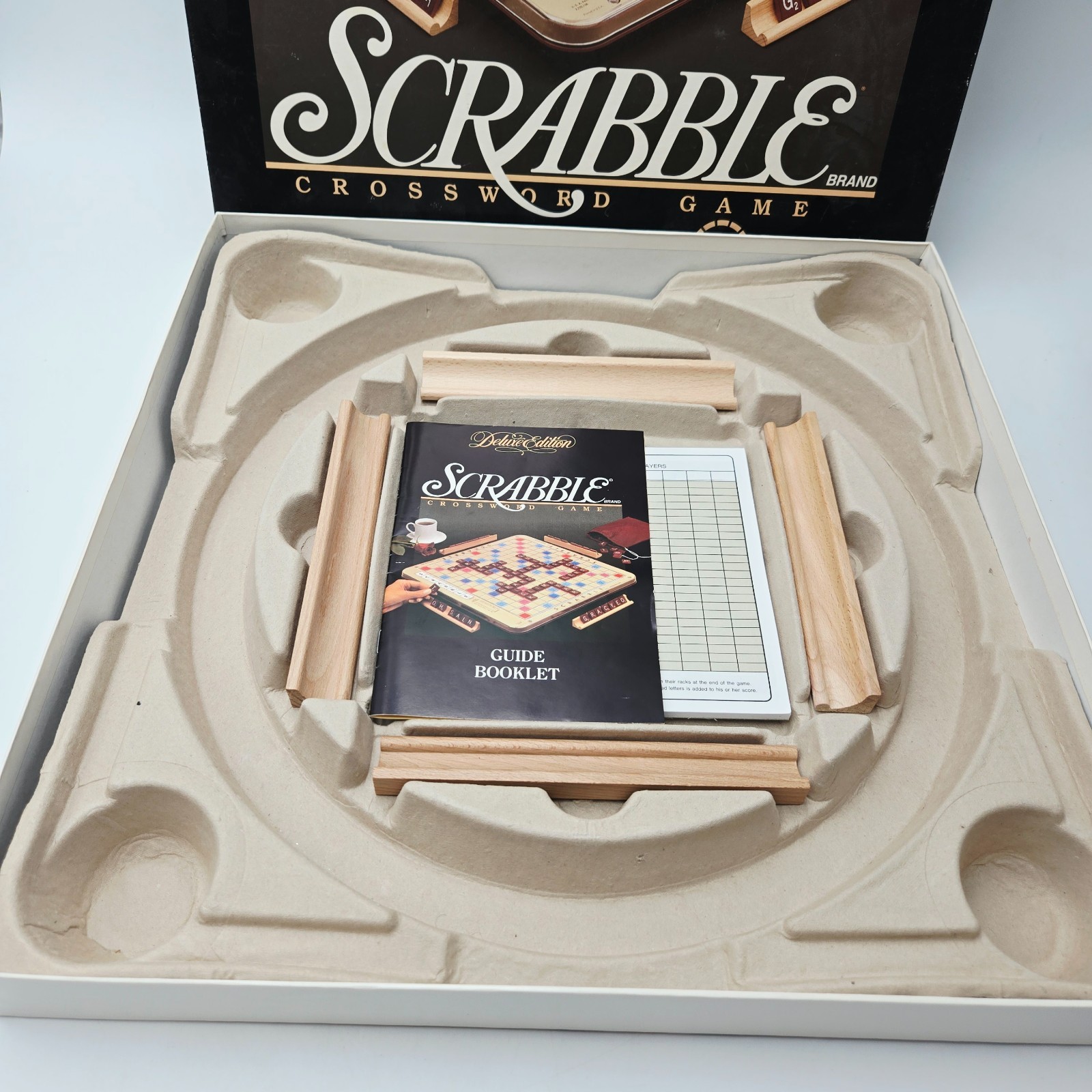 Milton Bradley 1989 #4034 Scrabble Deluxe Edition Board Game Complete Turntable