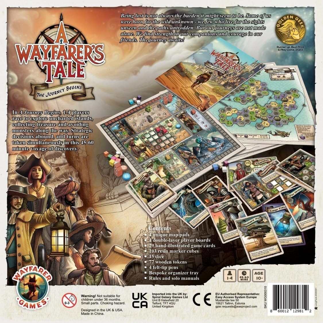 A Wayfarer’s Tale: The Journey Begins – Strategic Board Game for 1–4 Players,…