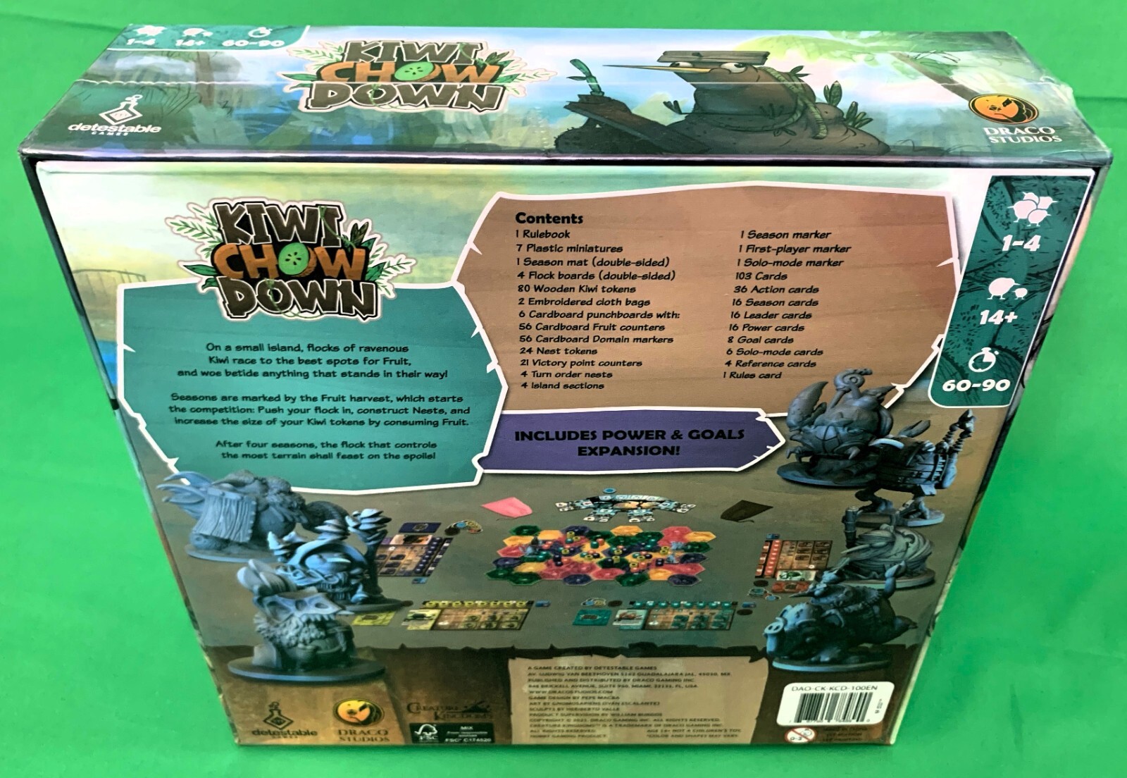 Kiwi Chow Down (Kickstarter Base Pledge + Expansion + Miniatures) Board Game