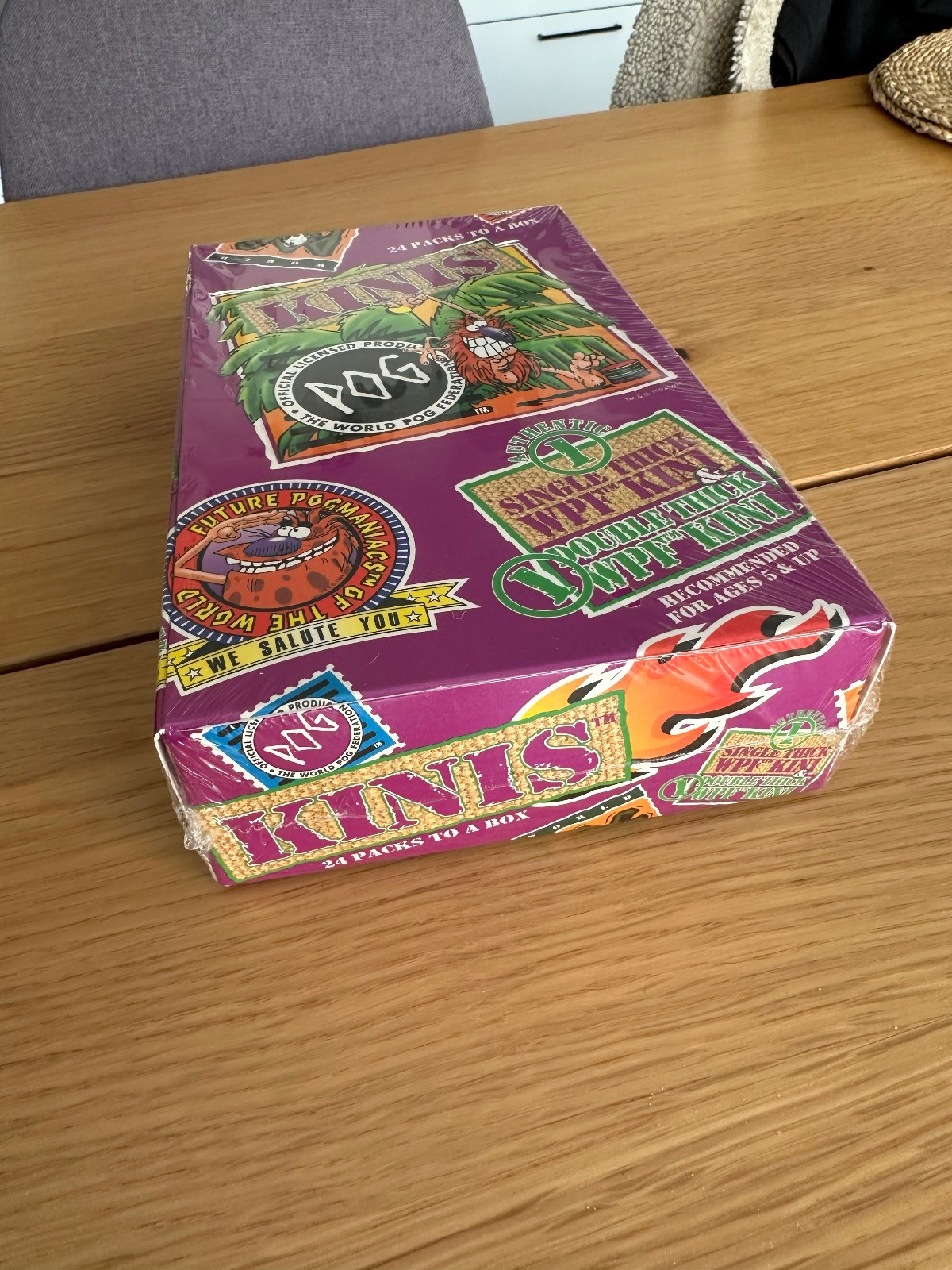 Pog Kinis 1994 Sealed Display Box – 24 Booster Packs – Factory Sealed Boosters