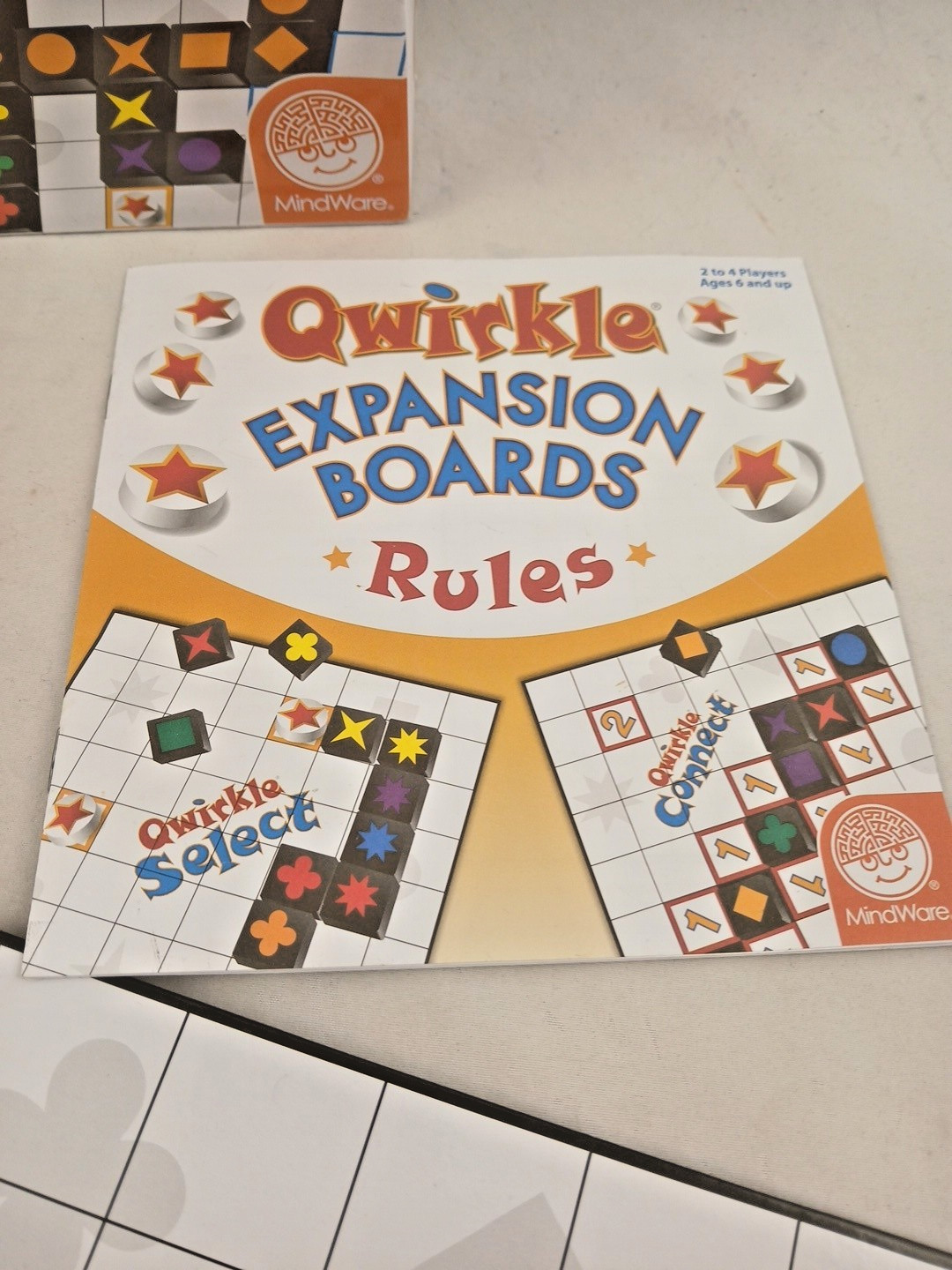 Qwirkle Expansion Boards Game SEALED MindWare 2013 Strategy Select and Connect