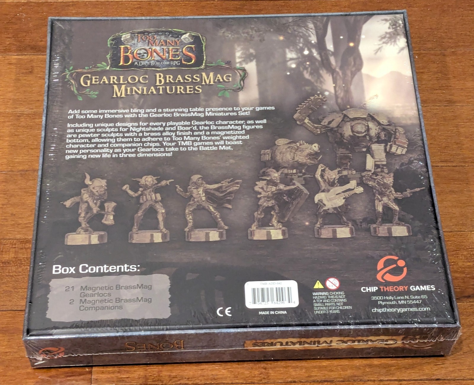 Too Many Bones Gearloc BrassMag Miniatures Box – Chip Theory Games – NEW SEALED