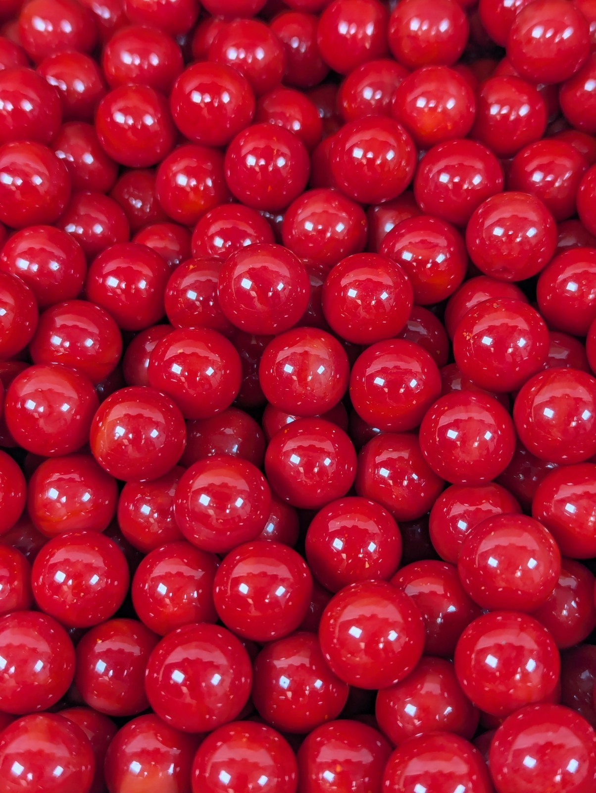 Red Solid Glass Marbles – 14mm +/- 7.5 Pounds
