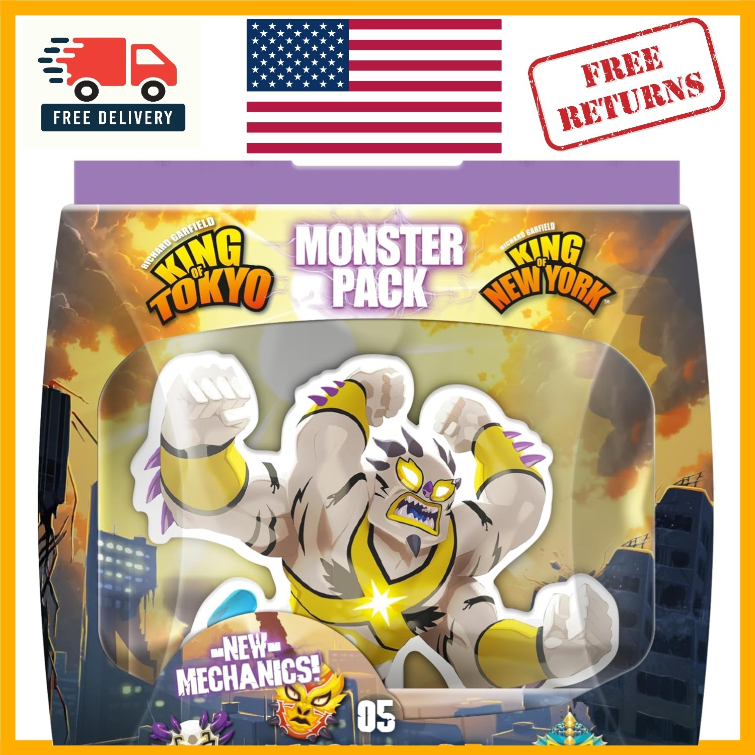 Luchador Monster Pack for King of Tokyo – Challenge Cards & Fun for Families