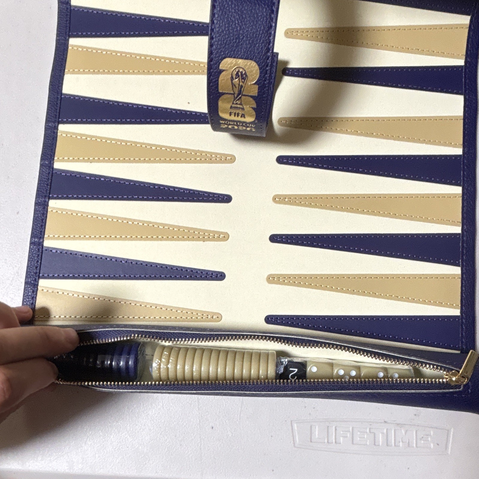FIFA World Cup 2026 Backgammon Travel Board Game Set France vs Iraq