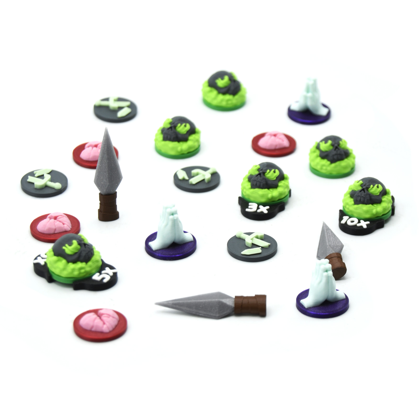 Slay The Spire Board Game Compatible Upgrade Kit – 104 3D Pieces & Tokens