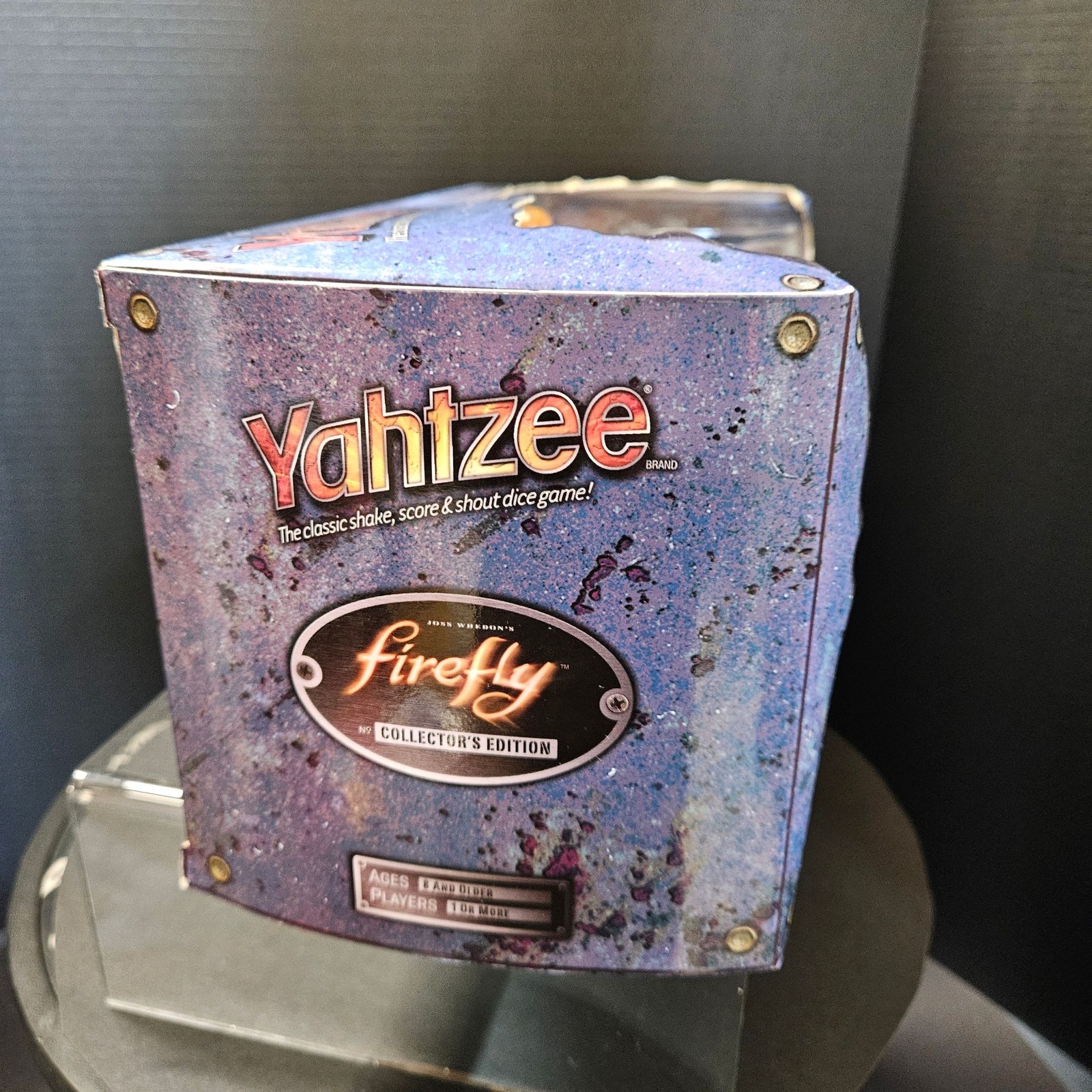Yahtzee Firefly Collectors Edition Board Game Serenity Ship Dice Cup 5 Dice