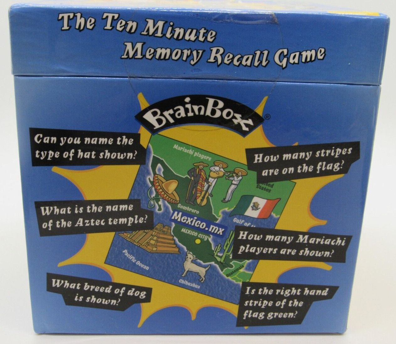 Brain Box ALL AROUND THE WORLD 10 Min Memory Recall Game NEW! MindWare Geography