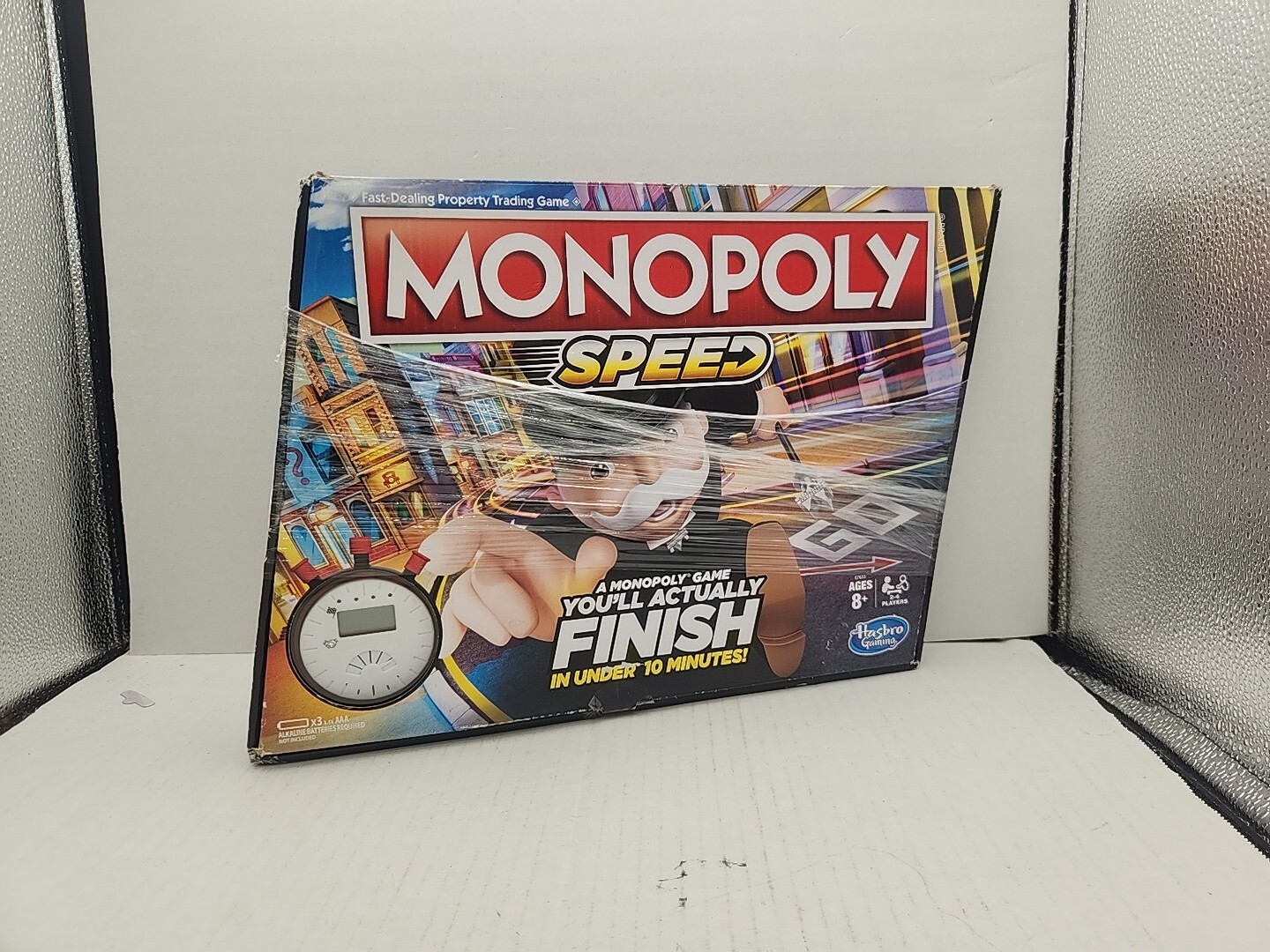Monopoly Speed Board Game Parker Brothers Hasbro Gaming Open INCOMPLETE