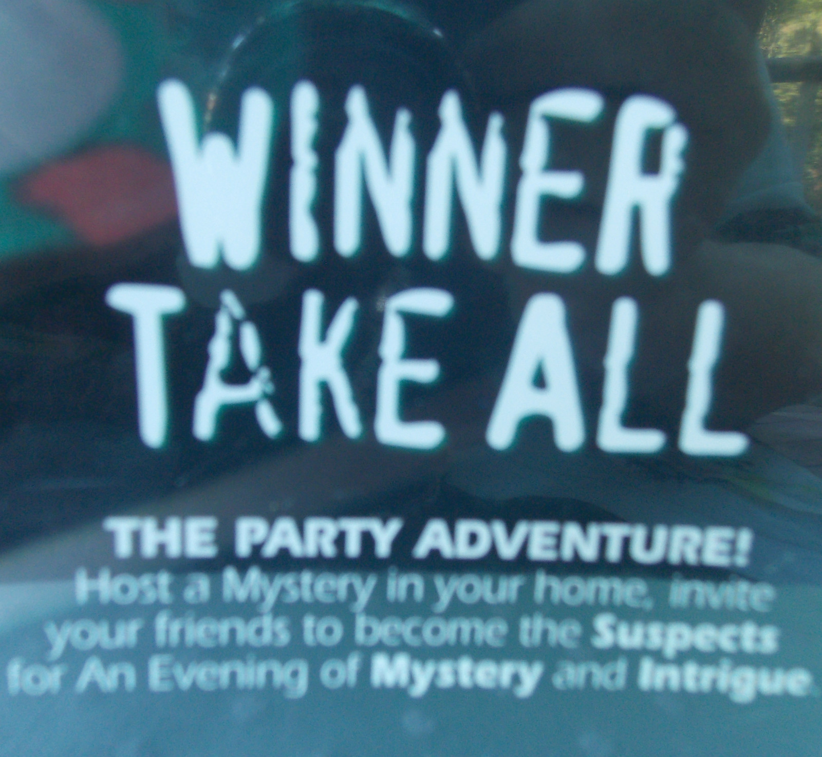 New Sealed AN EVENING of MYSTERY Party Game WINNER TAKE ALL 8 Adult Players