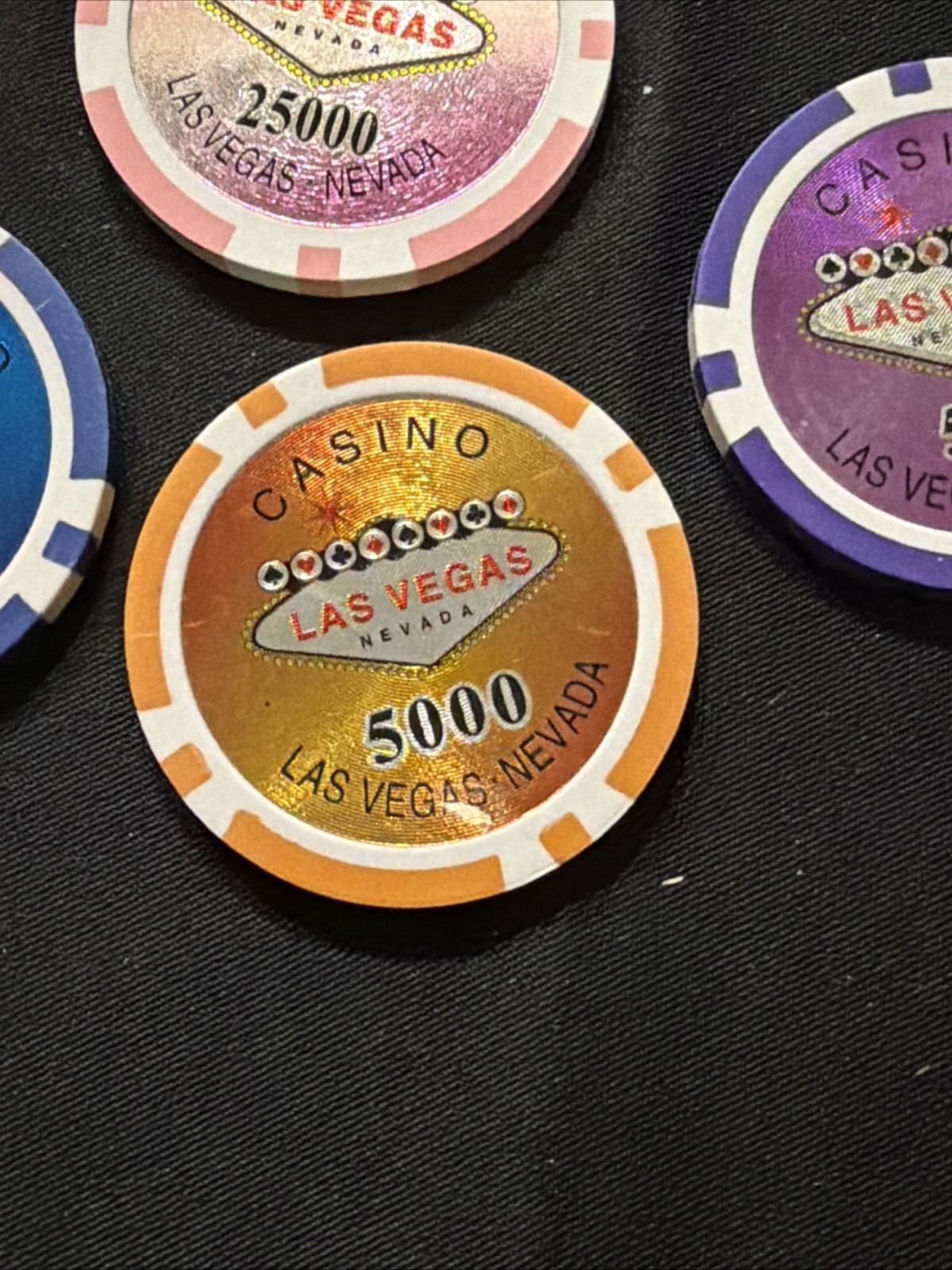 Vintage Las Vegas Nevada Casino chips High Dollar As 8 Pieces As Pictured 😎