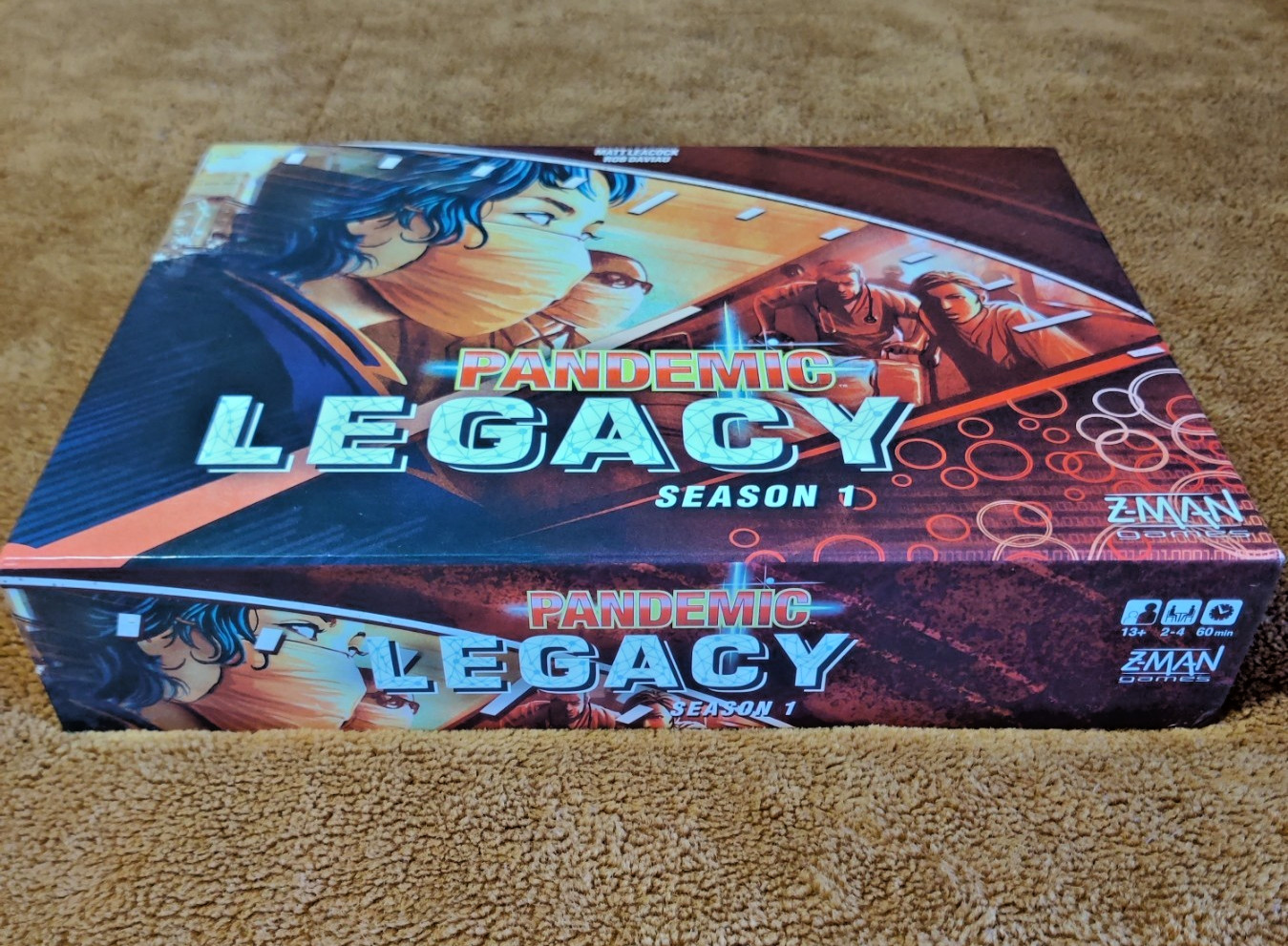 Pandemic Legacy Season 1 Board Game 100% Complete Z-Man Games Used