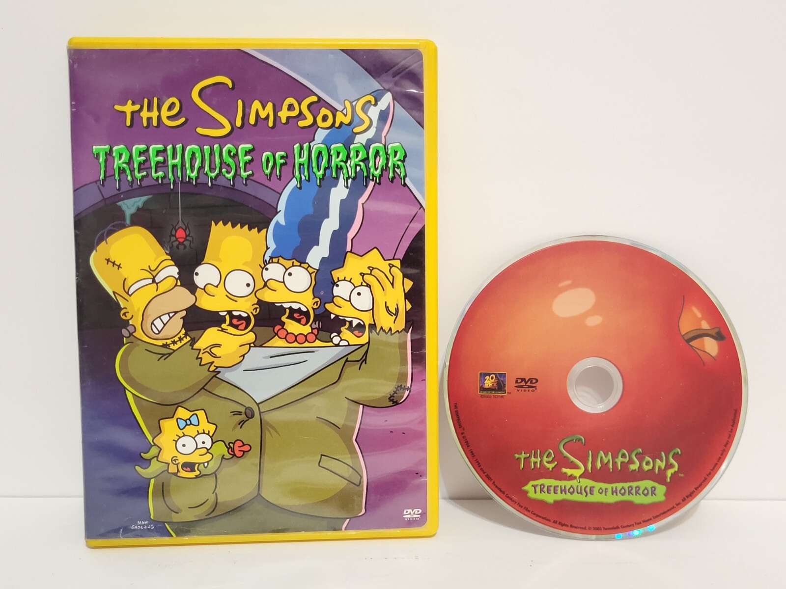 THE SIMPSONS TREE HOUSE OF HORROR Monopoly GLOW-IN-THE-DARK Board Game DVD READ