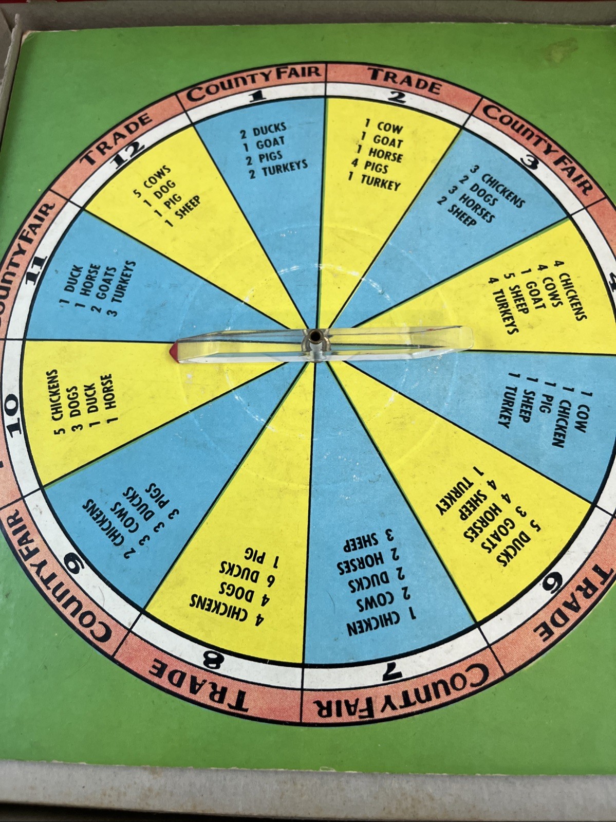 MacDonald’s Farm Board Game Animals Vtg 1948 County Fair Selchow – 100% complete