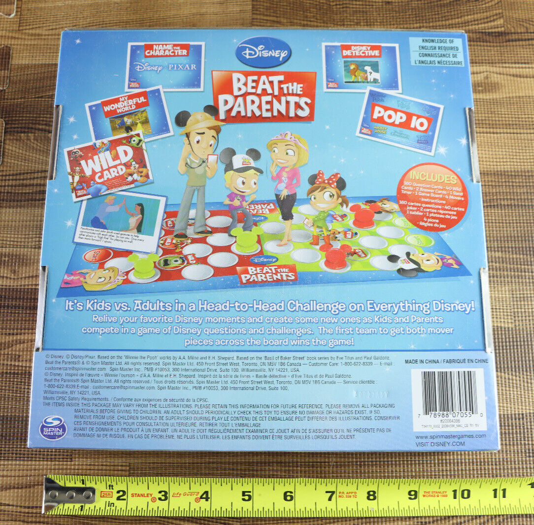 Disney Beat the Parents Kids vs. Grown Ups Who Knows Disney Best? Game SEALED