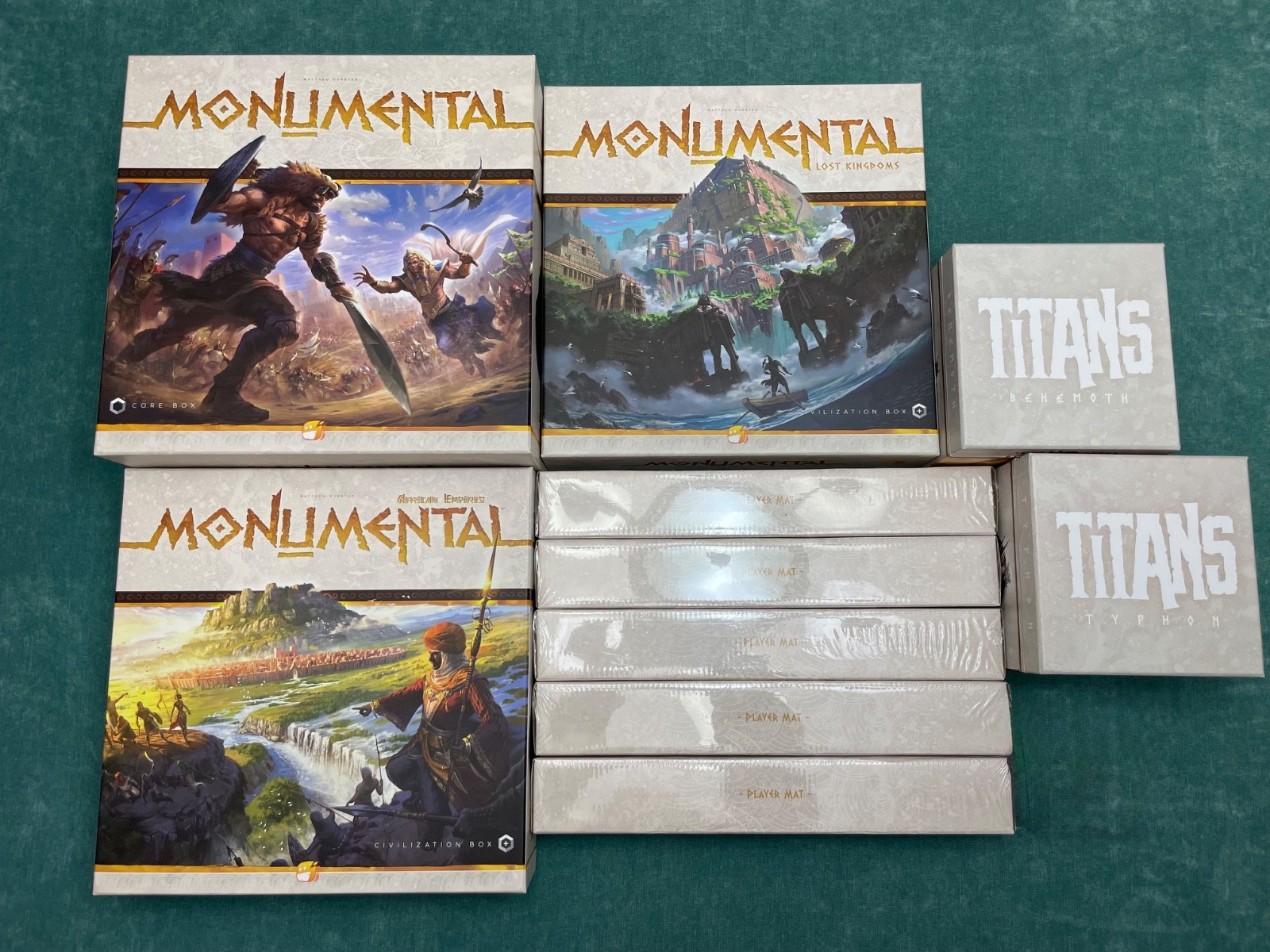 Monumental Board Game Warlord Gameplay Bundle – Extras, Player Mats, Duel