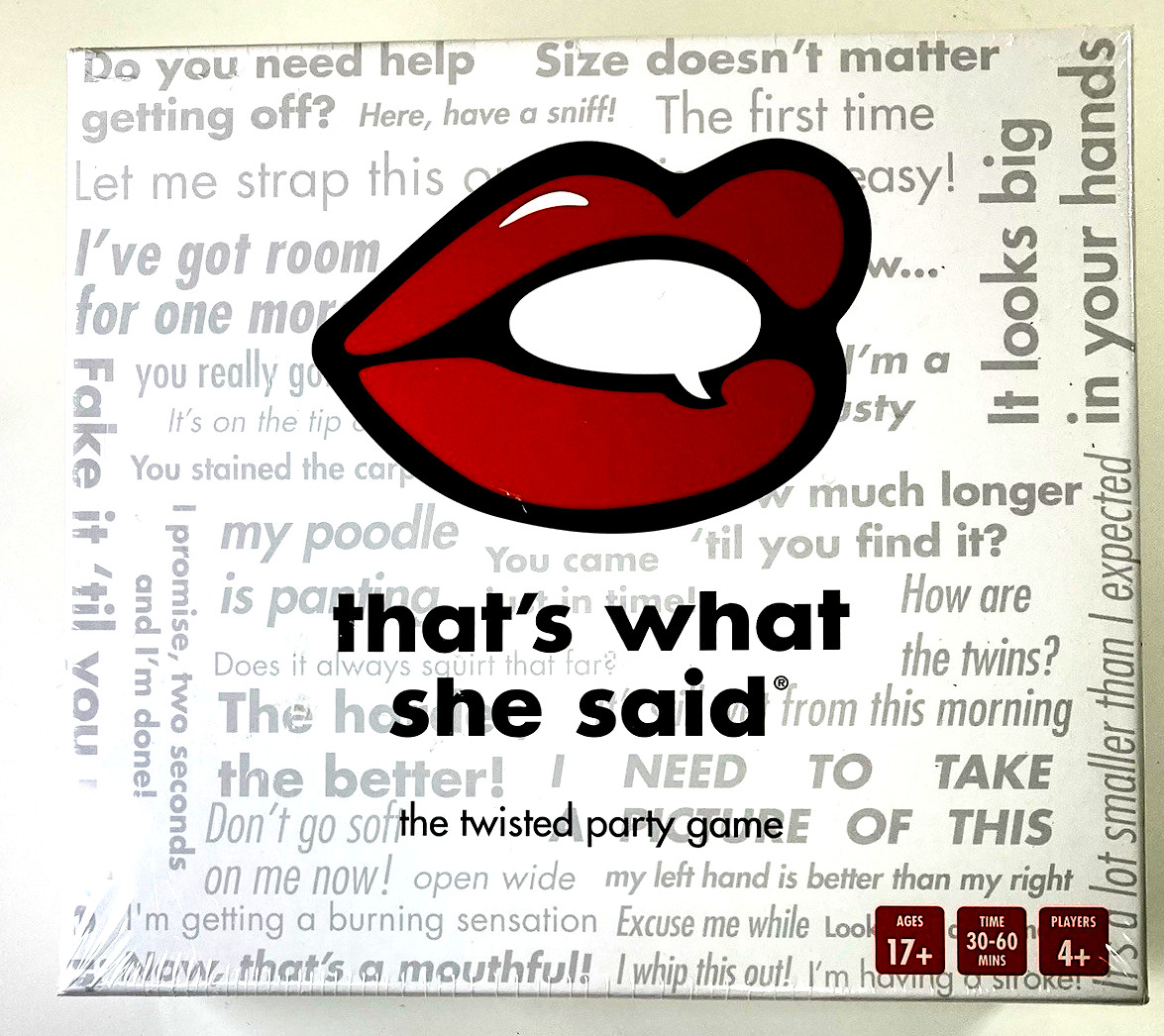 That’s What She Said , The Party Game / Board Game, New Sealed, Free Shipping
