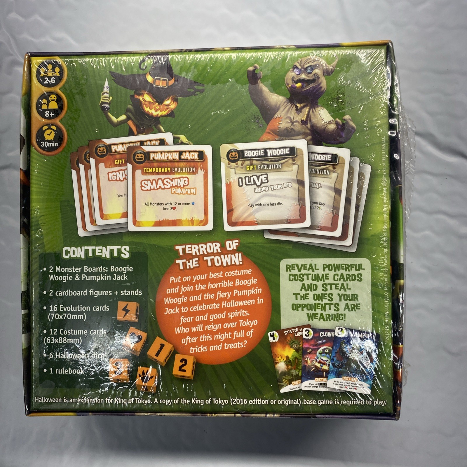 King of Tokyo: Halloween Expansion Jello Richard Garfield Free Shipping