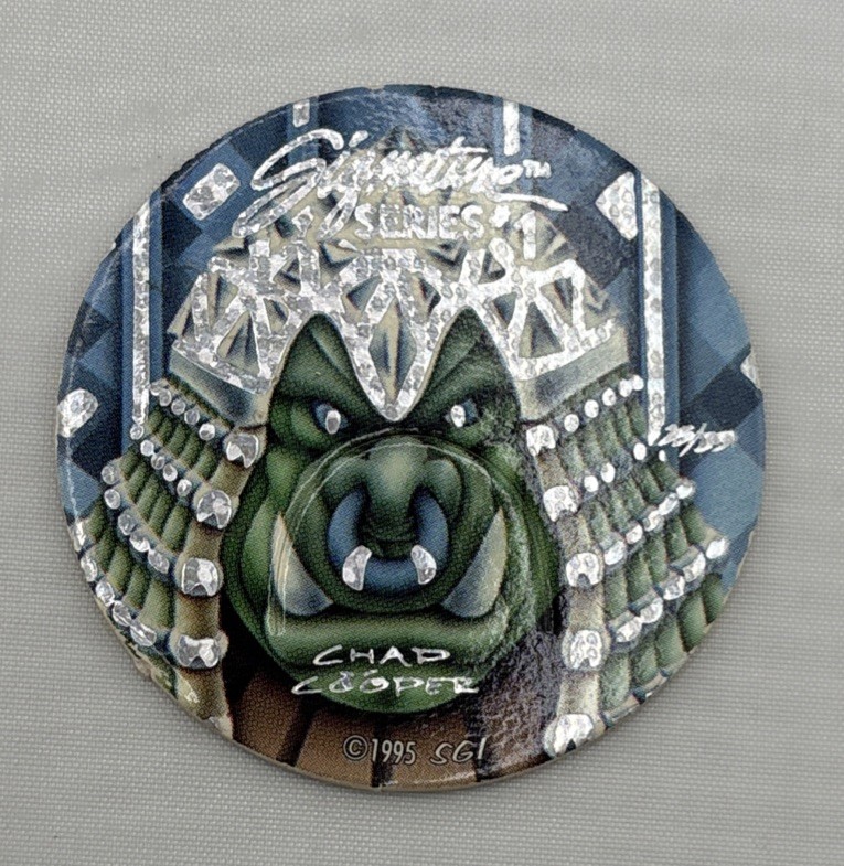 POGS/MILKCAPS Monster, Guitar, Anime, Poison, Cross, Set of 6. GUC
