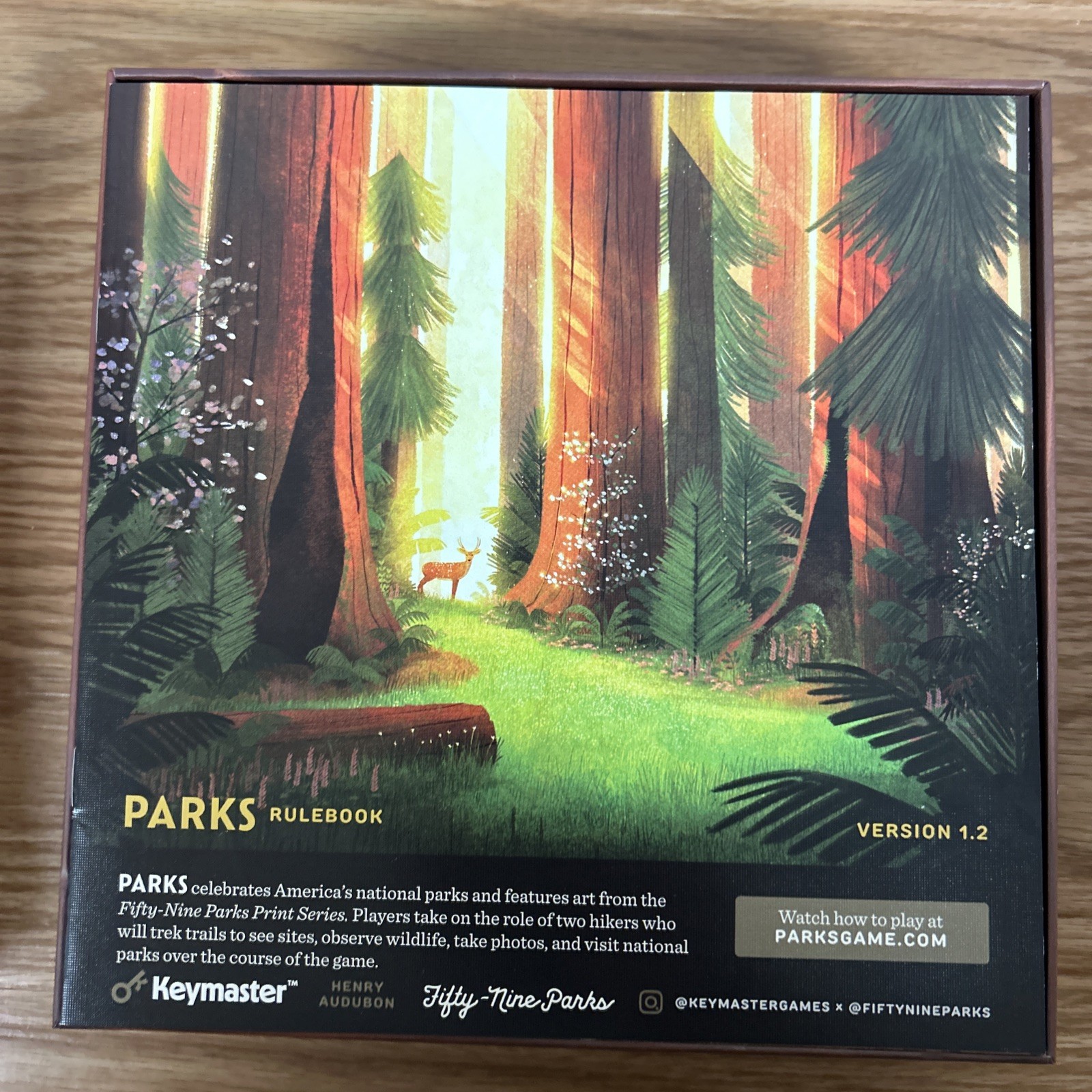 Parks Keymaster Fifty-Nine Parks Henry Audubon Board Game Sealed New