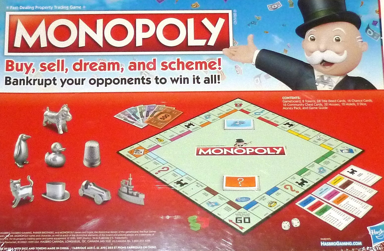 Monopoly Classic Board Game – Hasbro Gaming – Game Night – New Sealed