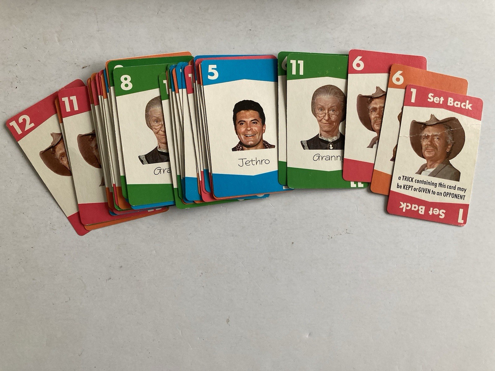 Vintage Milton Bradley The Beverly Hillbillies Card Game (No Chips or Dice)