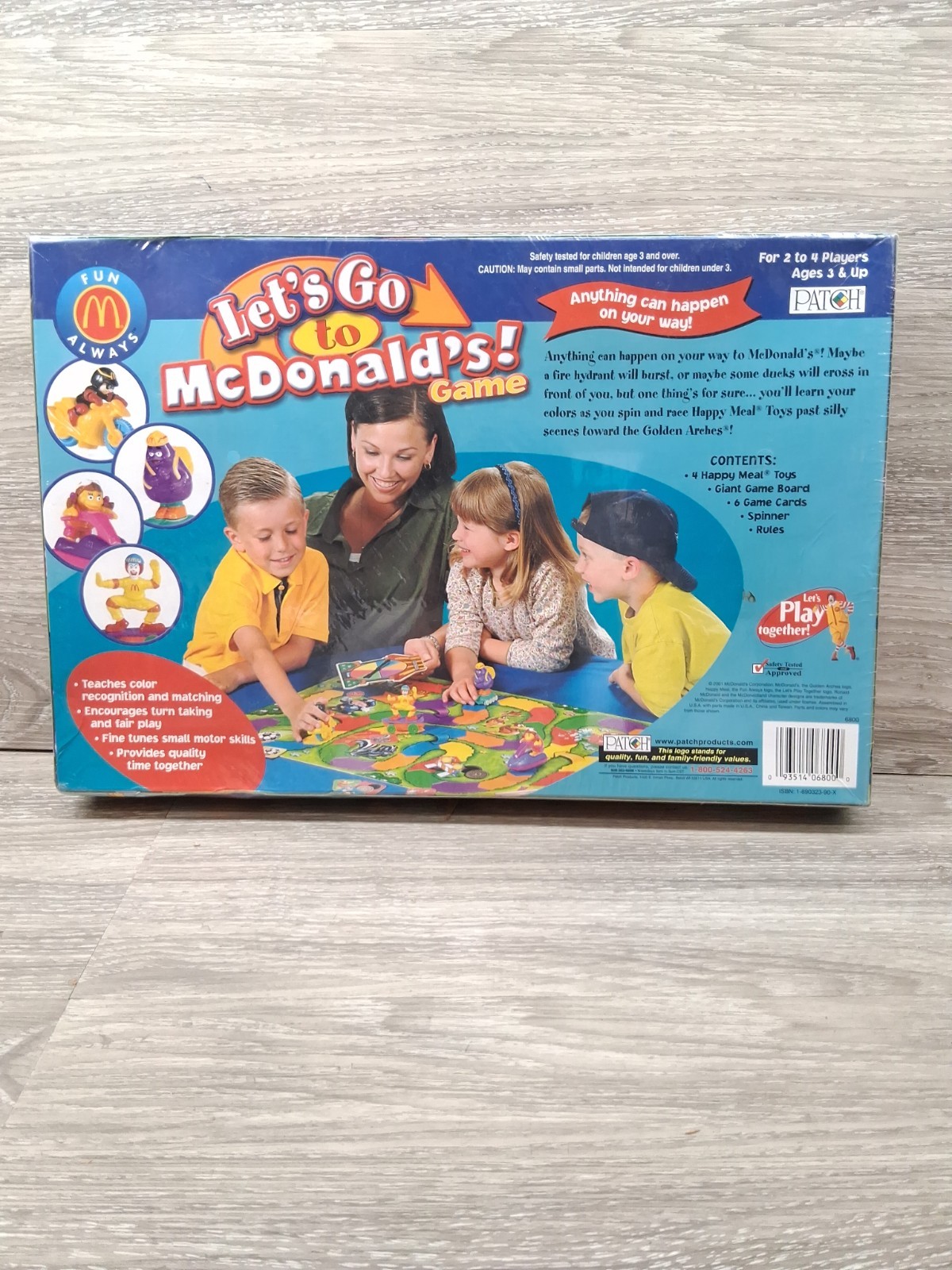 2001 Patch Products – Let’s Go to McDonald’s Game Sealed ( New Package Wear)