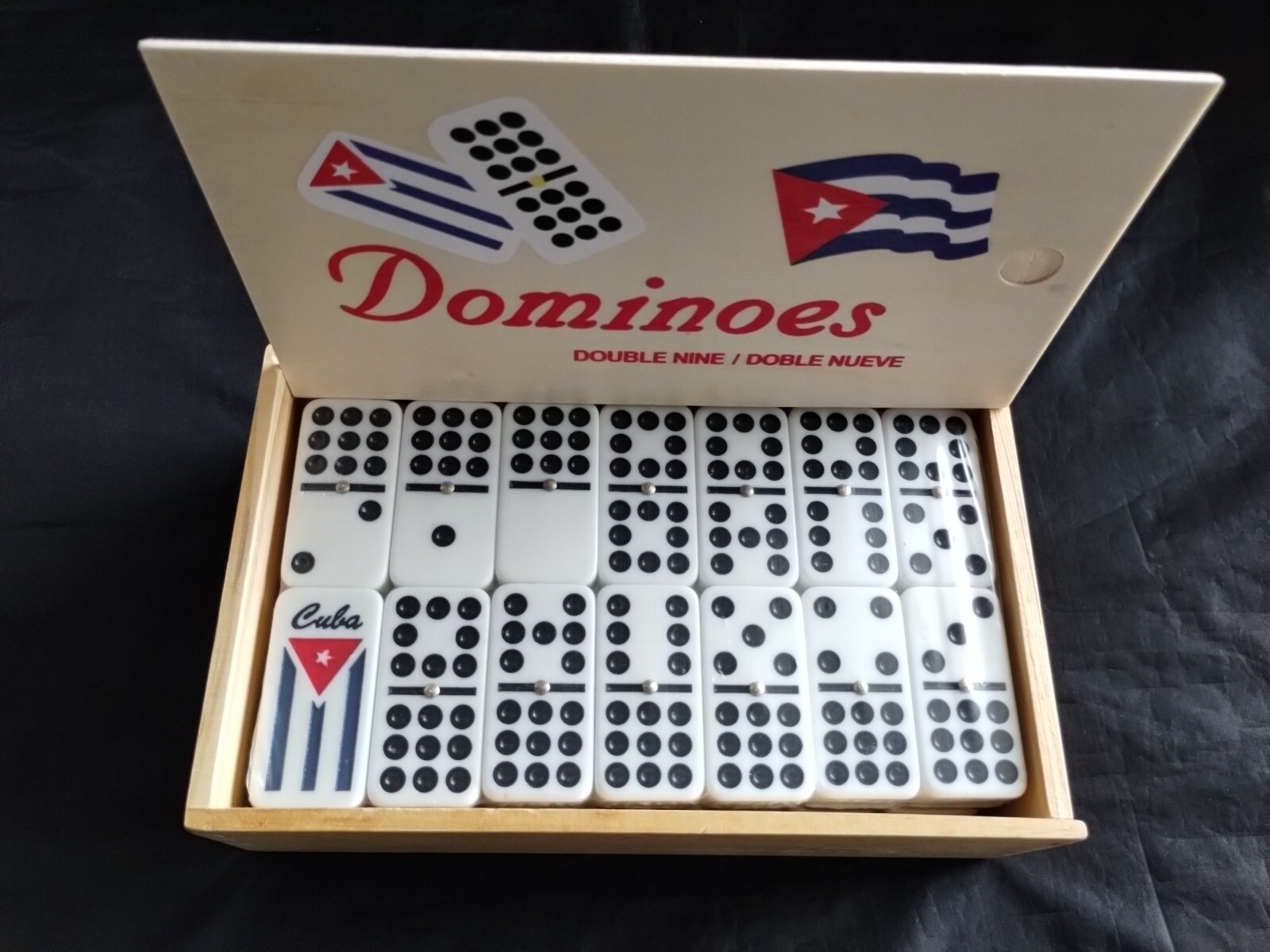 Domino Cuban (DOMINO CUBANO DOBLE NUEVE) double NINE DOMINOES Fun Game Juego