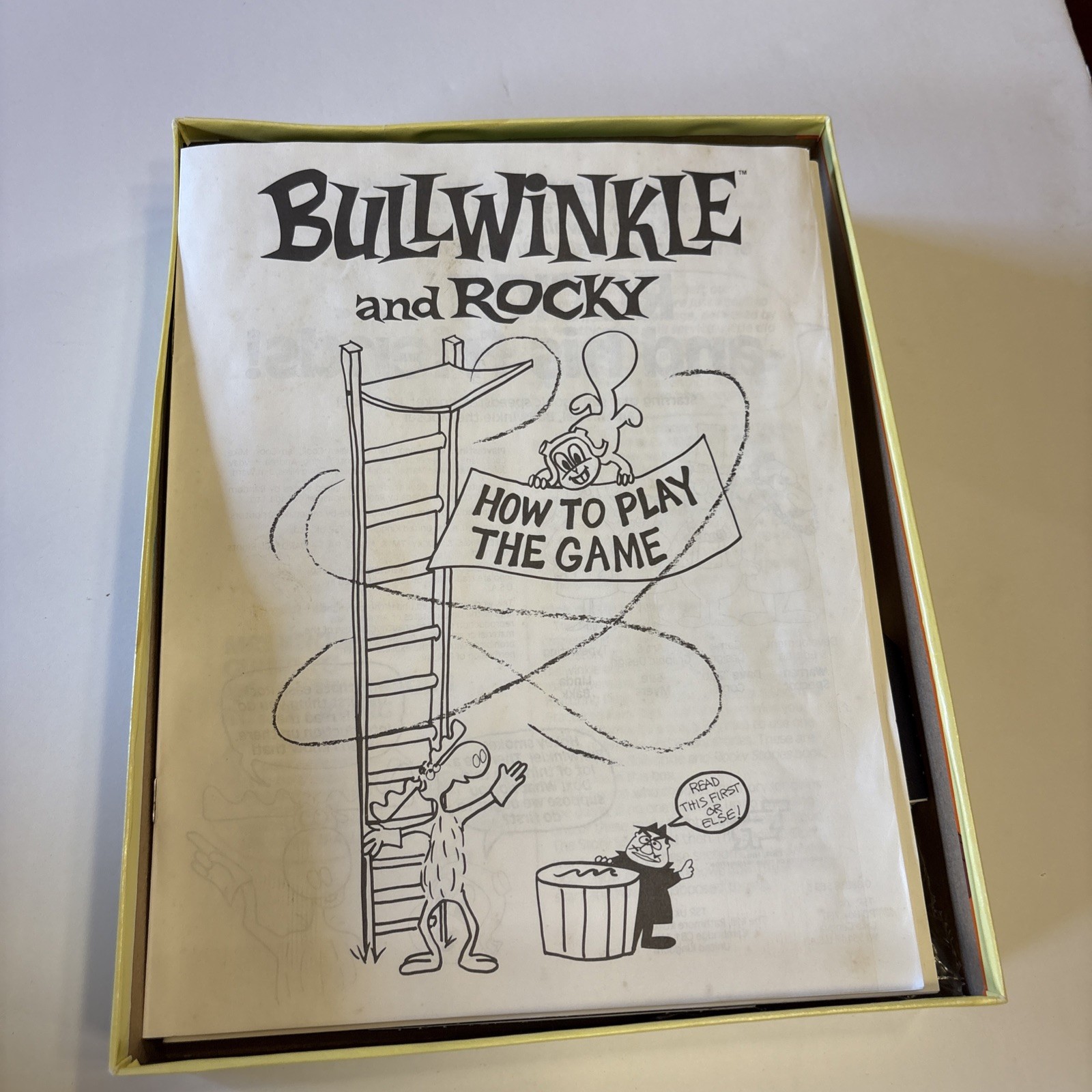 BullWinkle and Rocky Role Playing Party Game 1988 TSR