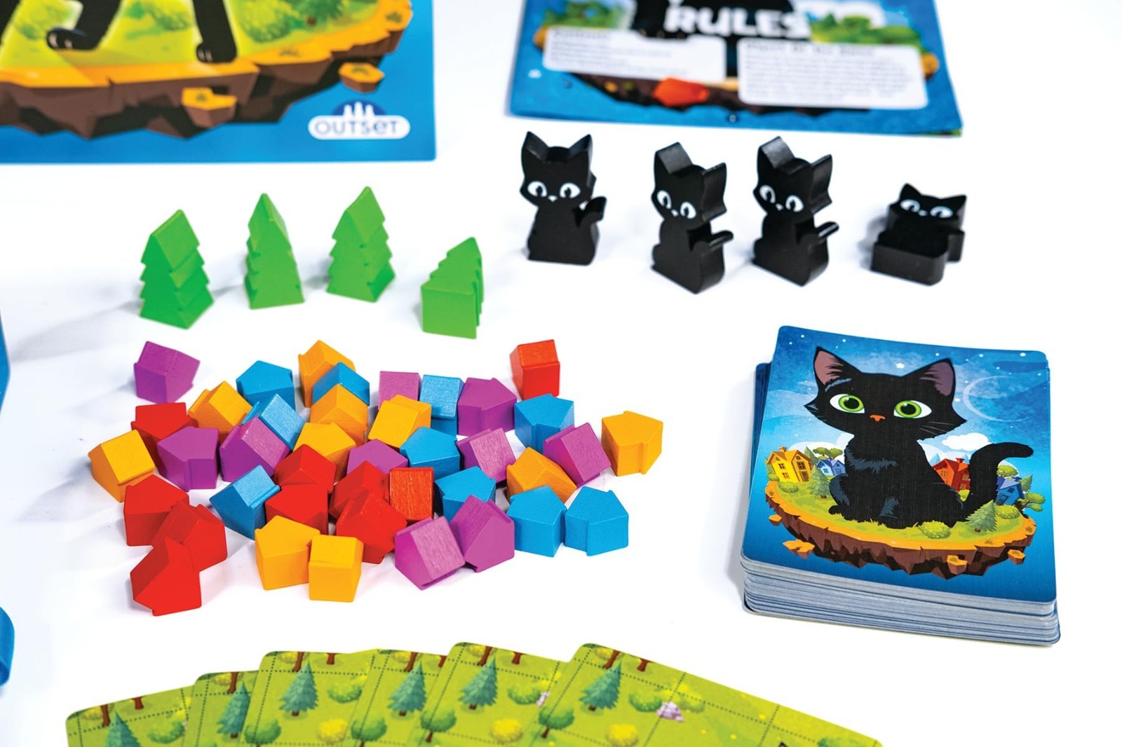 Light Strategy Family Board Game for 2-4 Players – Fun for Ages 8+ – Cat Theme