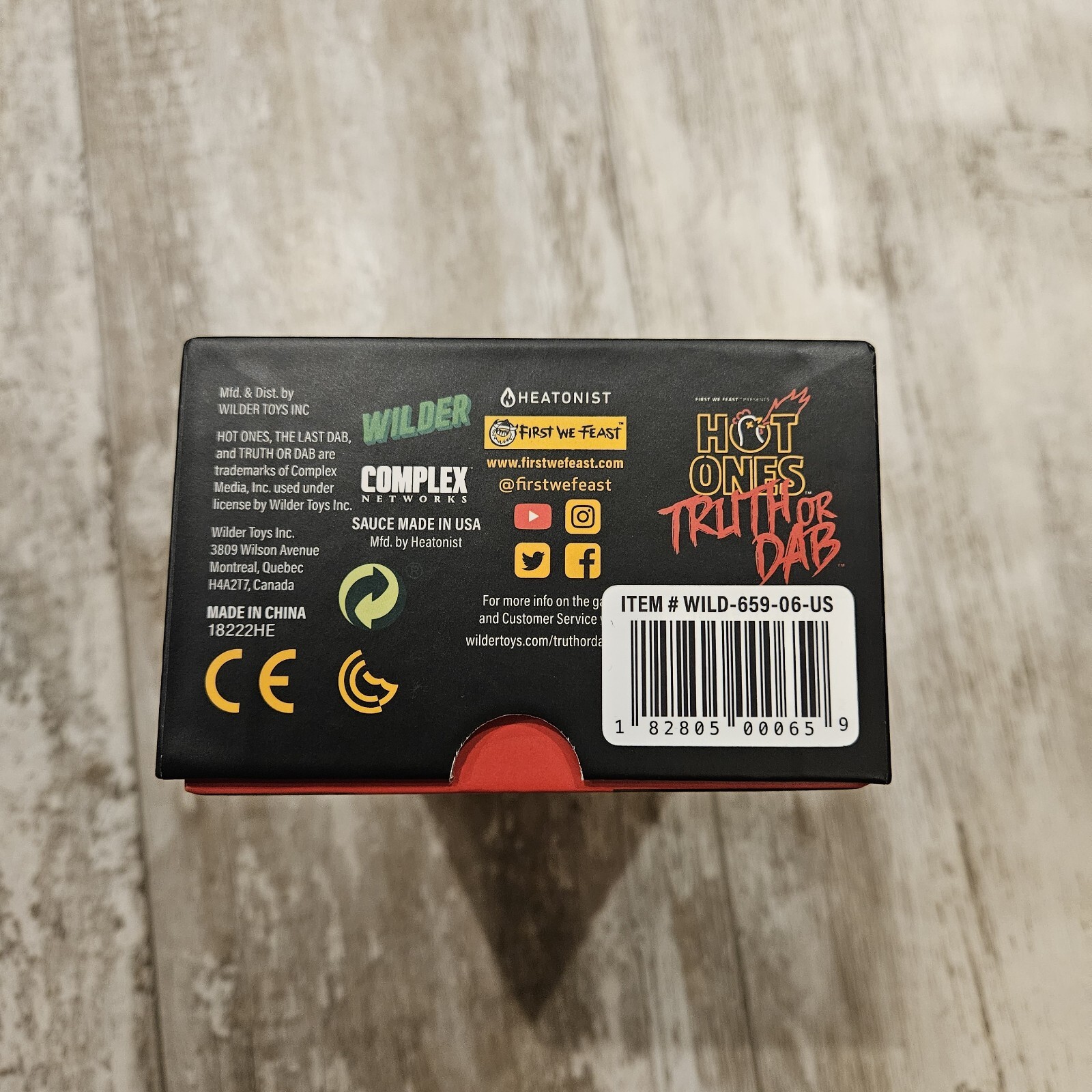 Hot Ones Truth or Dab The Game – (Hot Sauce EXPIRED) Ages 17 Plus 3-6 Players