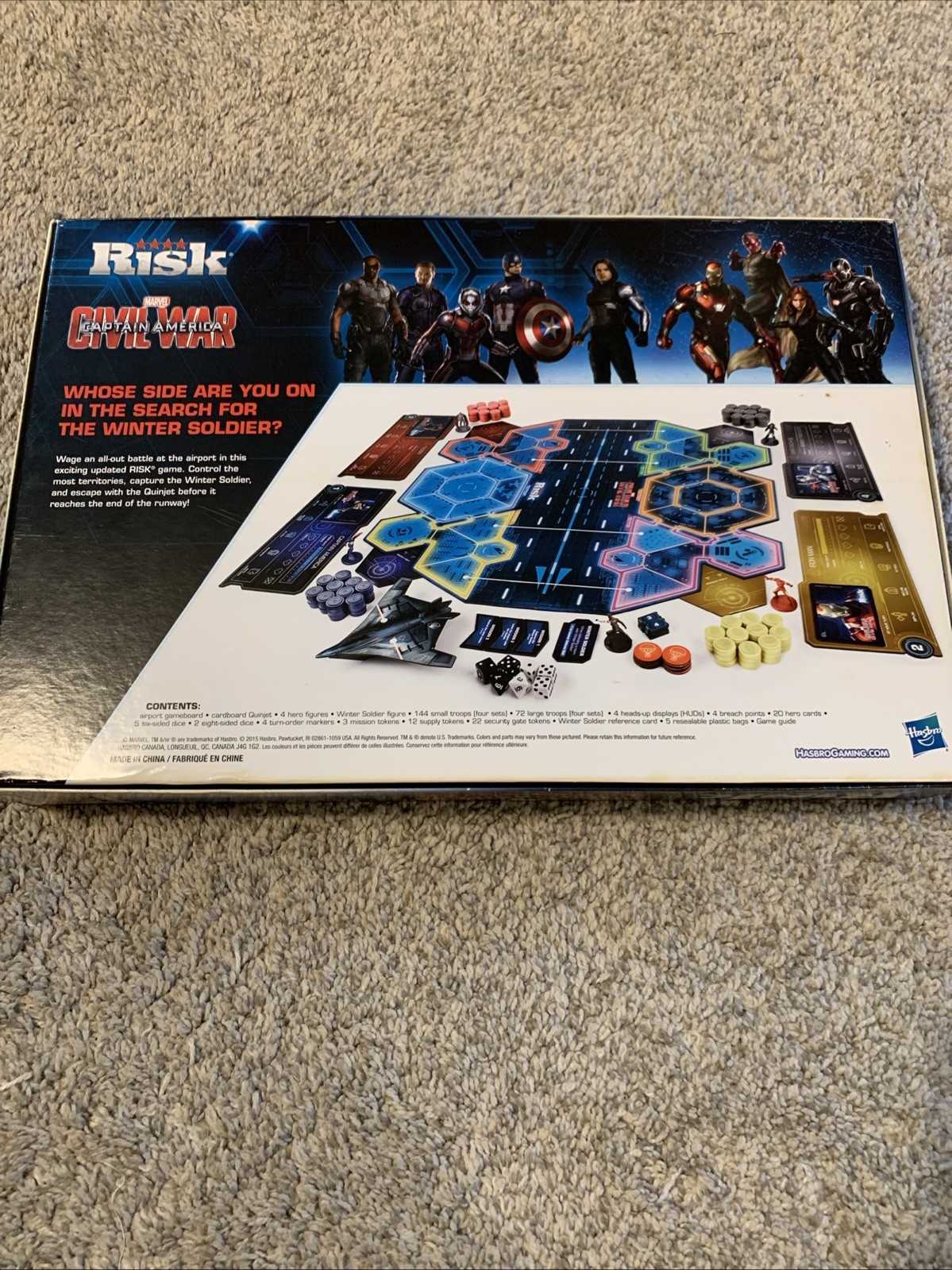 Risk Captain America Civil War Board Game Marvel Hasbro Avengers 2016