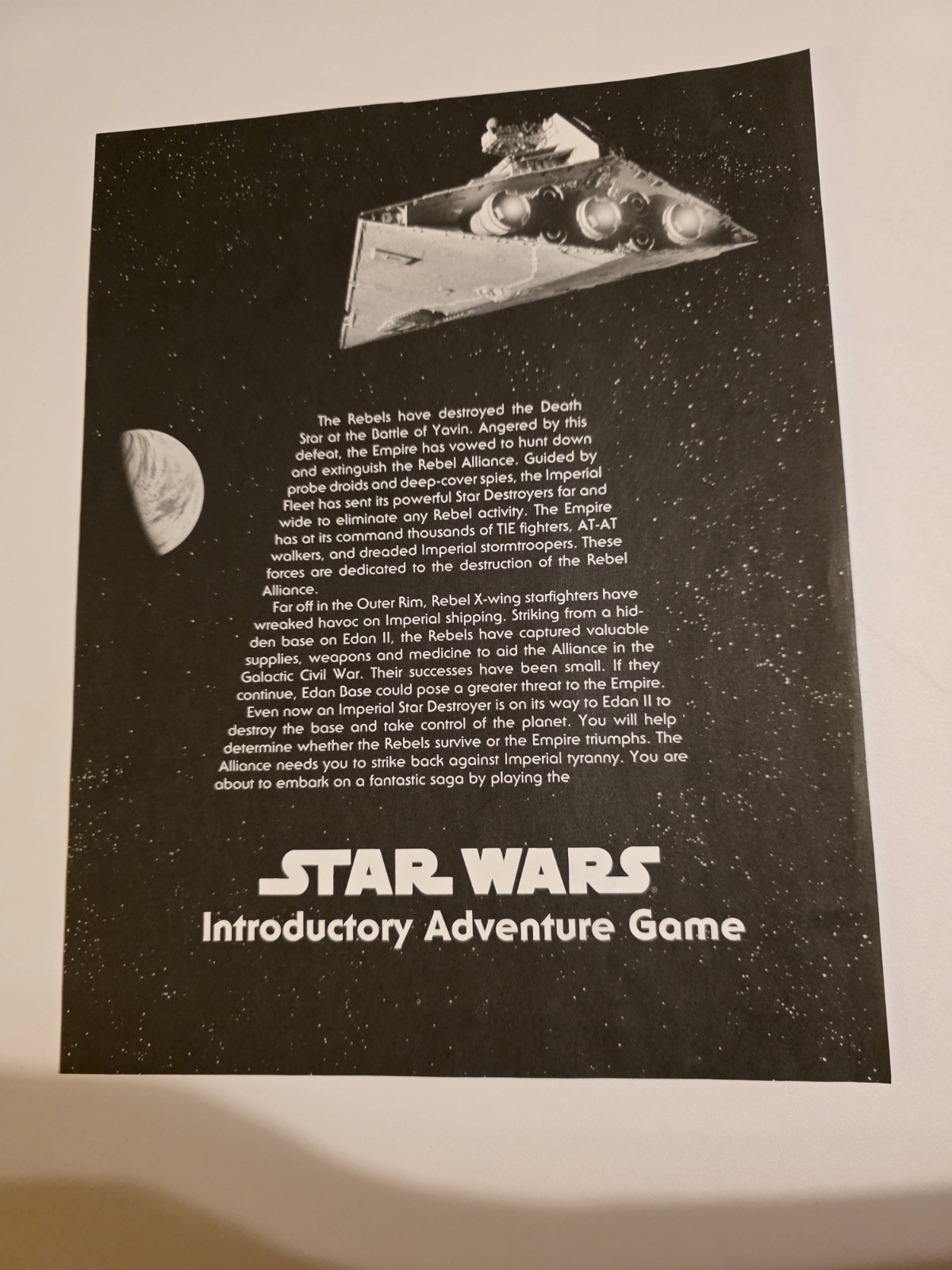 West End Games Star Wars Introductory Adventure Game RPG Box Set 1997