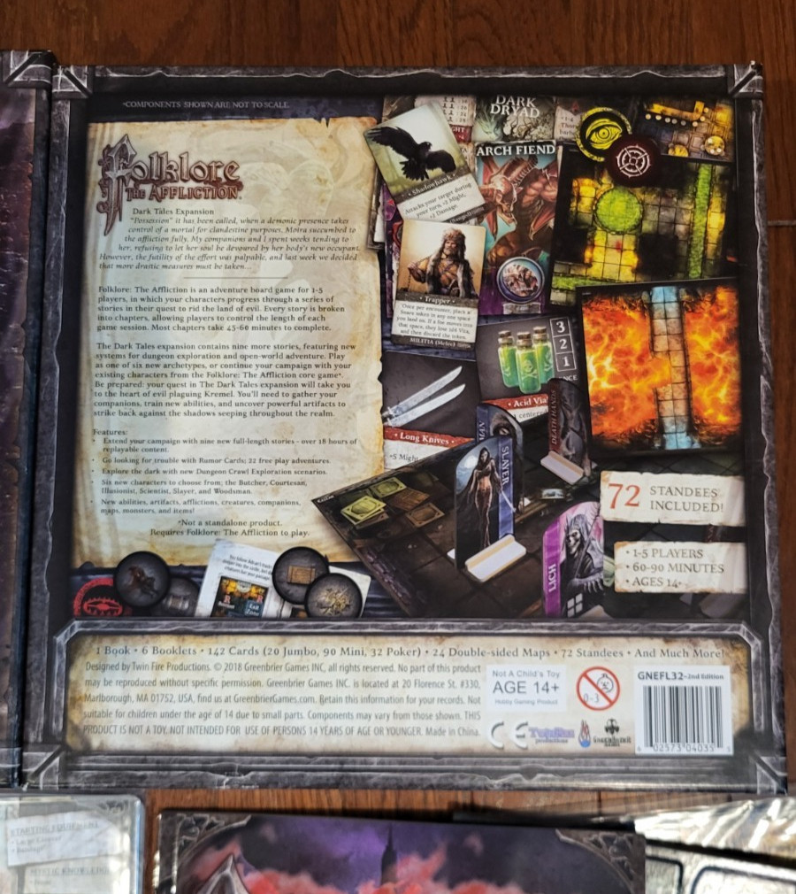 Folklore The Affliction Dark Tales Expansion (2nd Ed) – Greenbrier Games – Bonus
