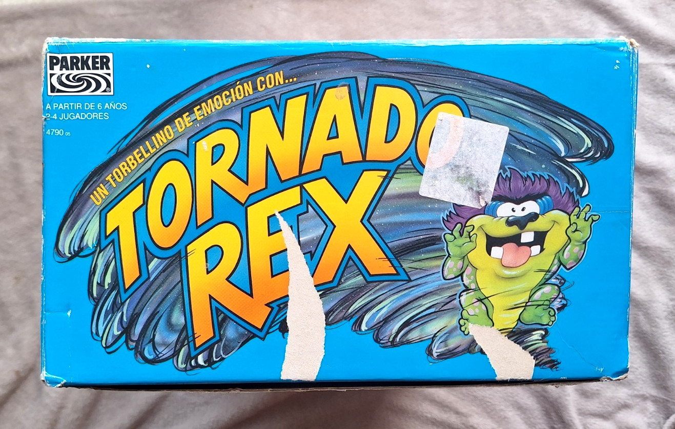 Vintage TORNADO REX Board Game. PARKER Brothers 1992. SPANISH! Complete, Working