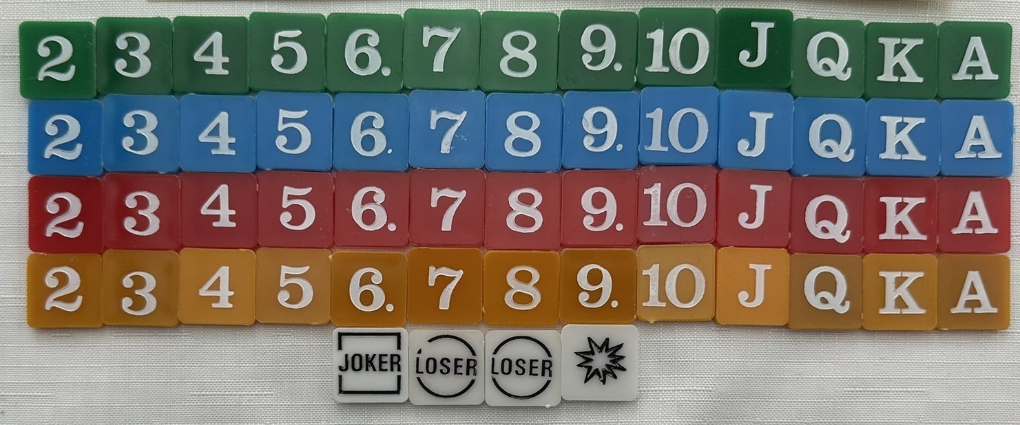 1976 Poker Tiles Game by Hasbro Complete in Great Condition FREE SHIPPING