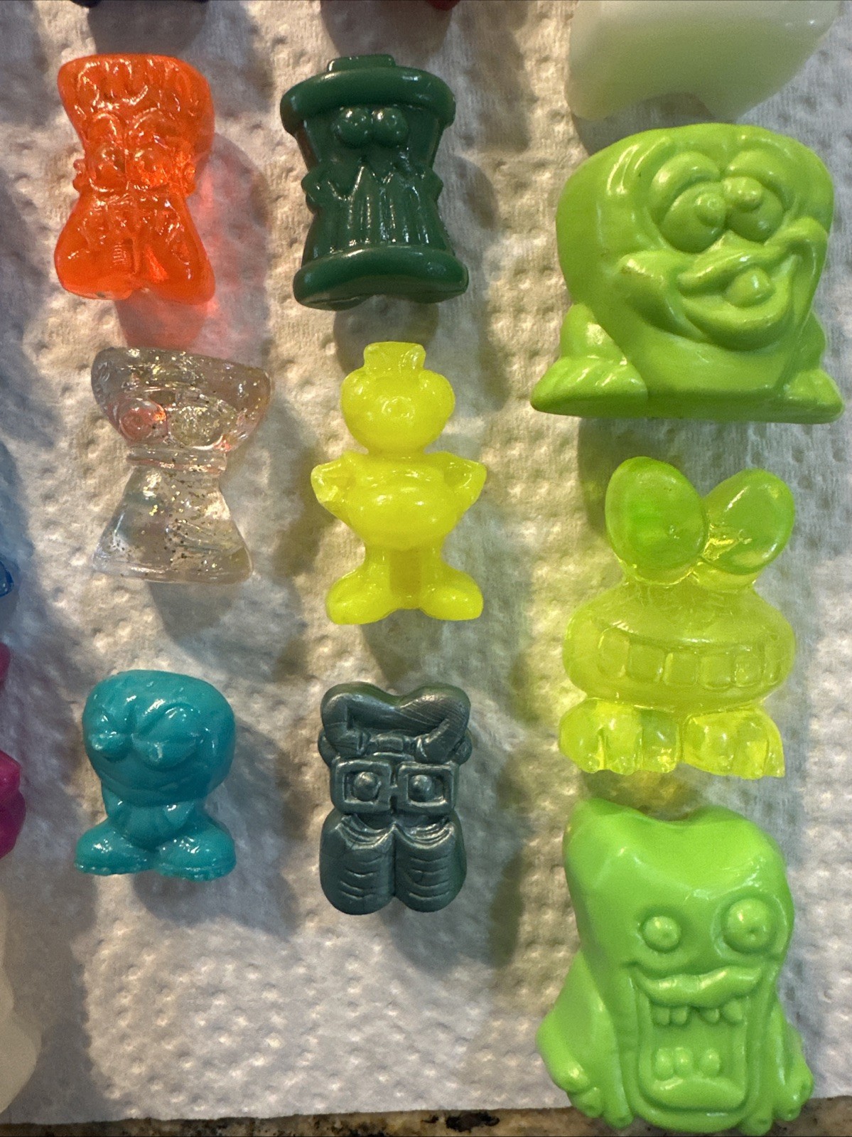 Vintage Gogo’s Crazy Bones Huge Mixed Lot Figures Gogo Toys Go Go Rare Glitter